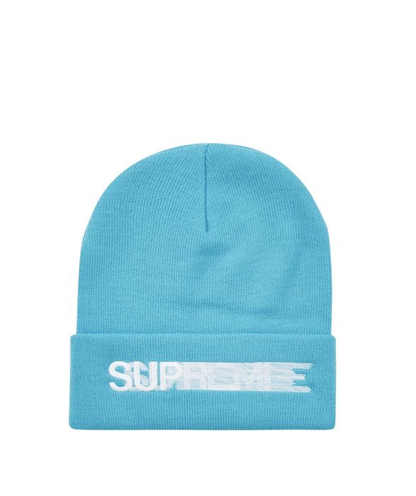 Supreme Supreme Bright Blue Motion Logo Beanie | Grailed