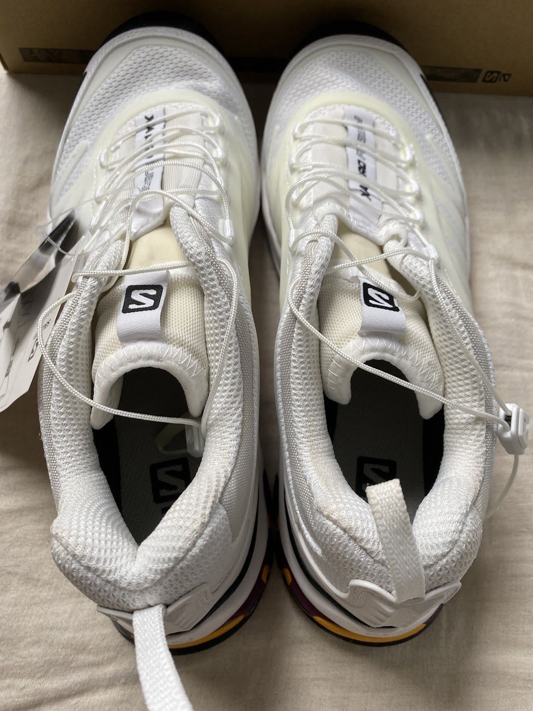 Salomon XA-Pro Fusion Advanced Classic WHITE, BLACK & PLUM CASPIA Size US 9 / EU 42 - 3 Thumbnail