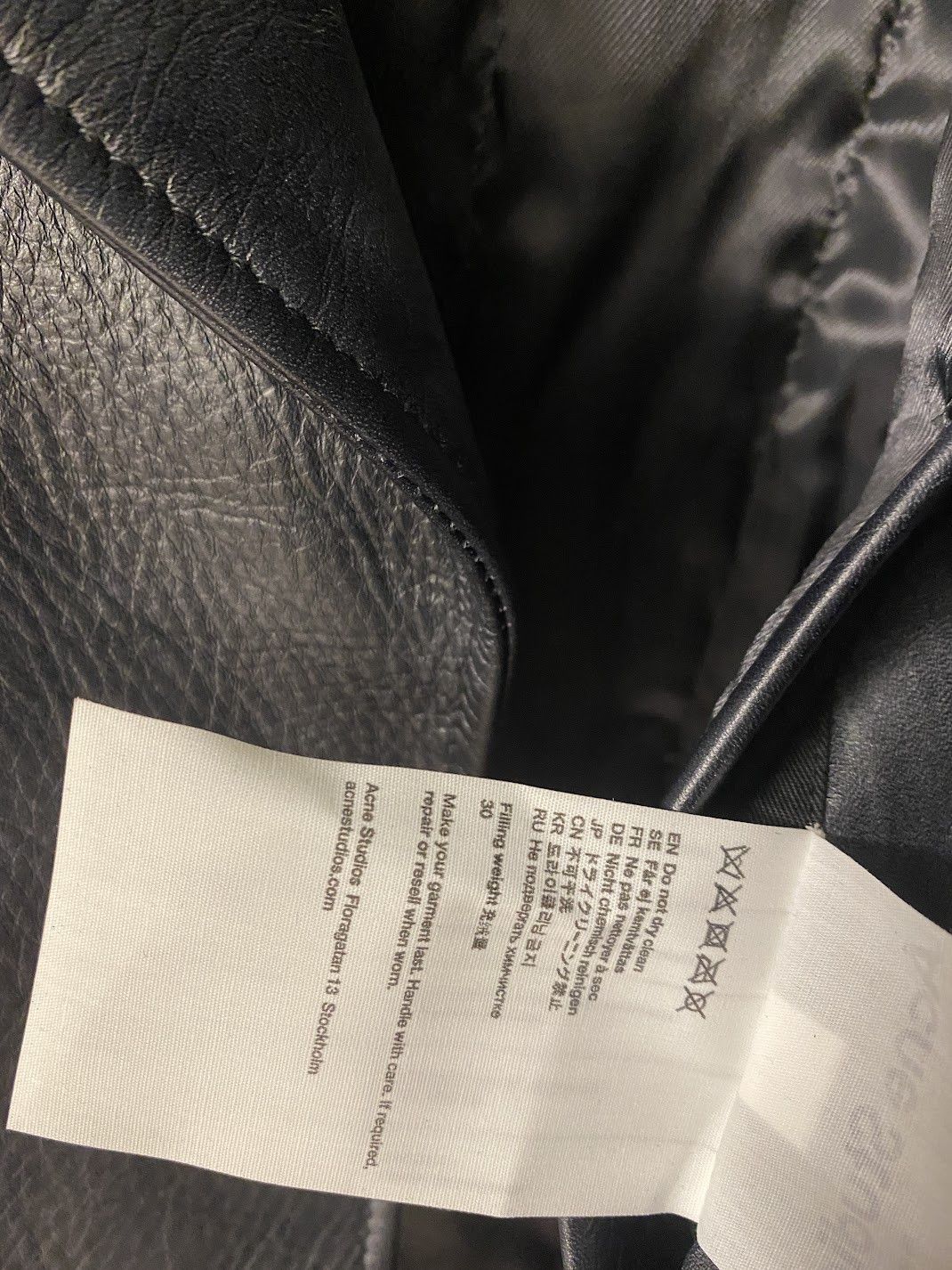 Acne Studios acne studio leather biker jacket belted painted Size US S / EU 44-46 / 1 - 11 Thumbnail