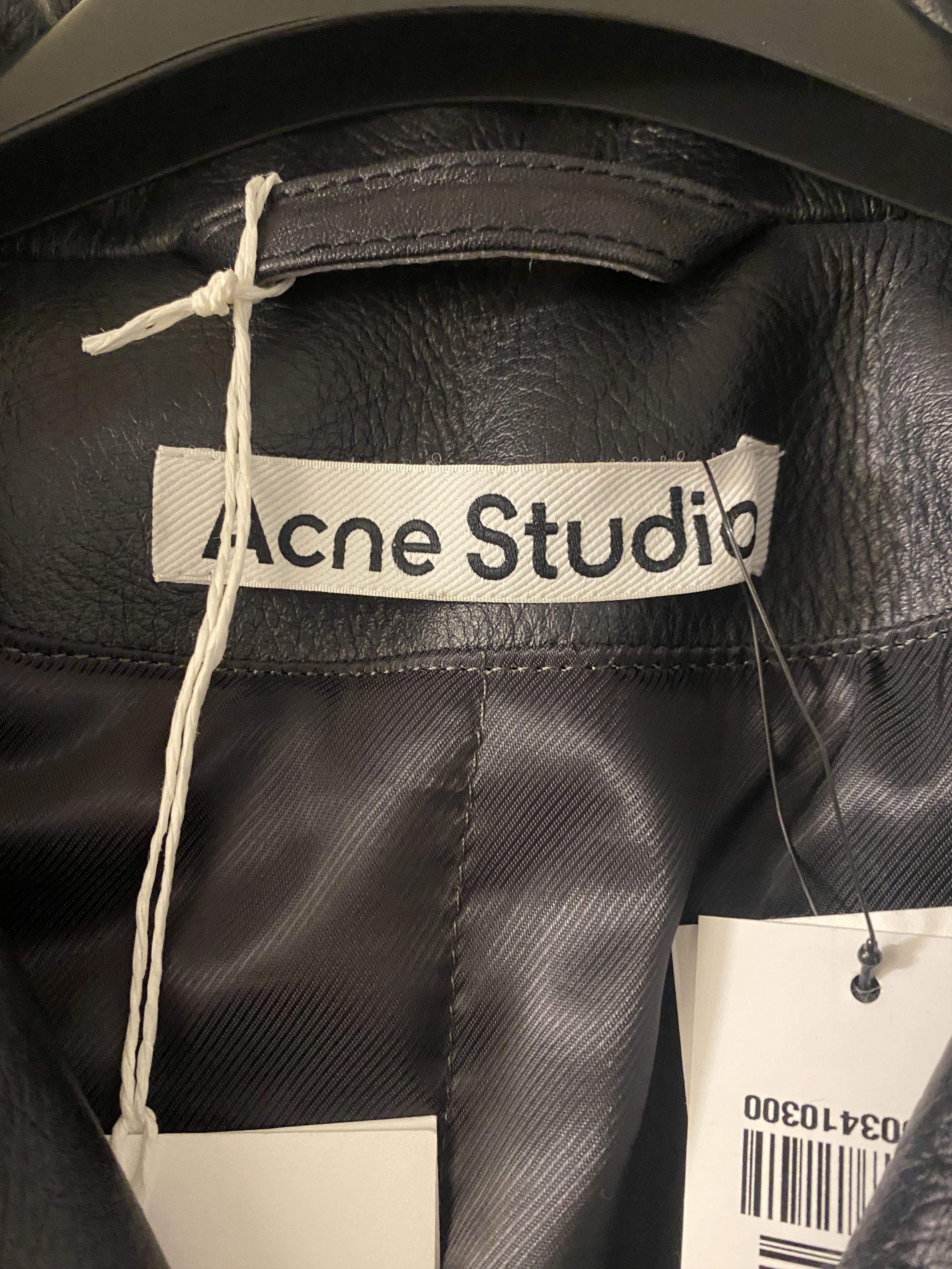 Acne Studios acne studio leather biker jacket belted painted Size US S / EU 44-46 / 1 - 2 Thumbnail