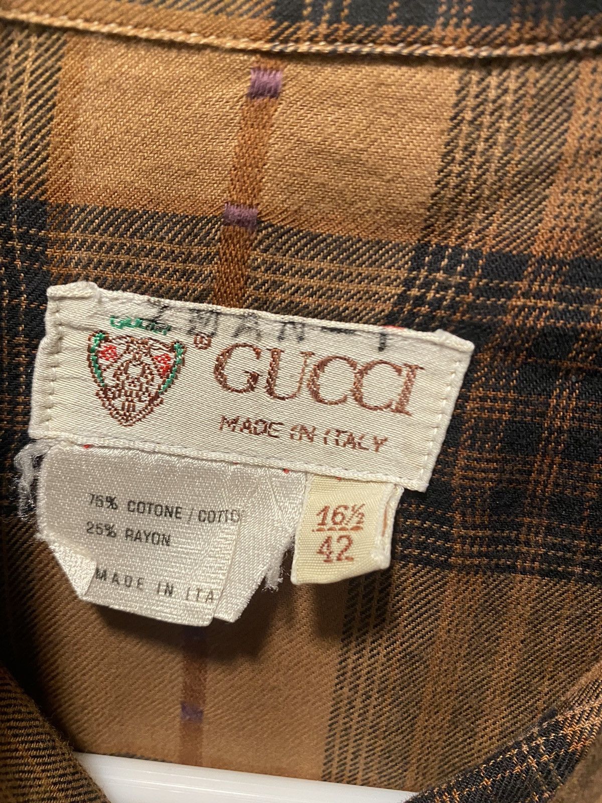 Gucci Vintage Gucci Flannel Size US XL / EU 56 / 4 - 3 Thumbnail