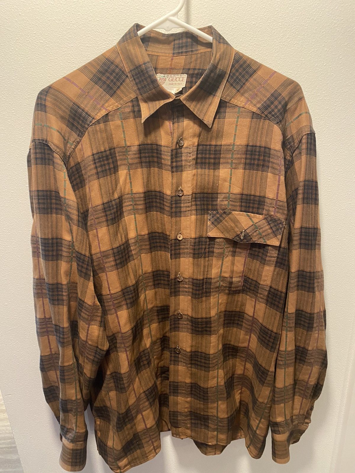 Gucci Vintage Gucci Flannel Size US XL / EU 56 / 4 - 1 Thumbnail