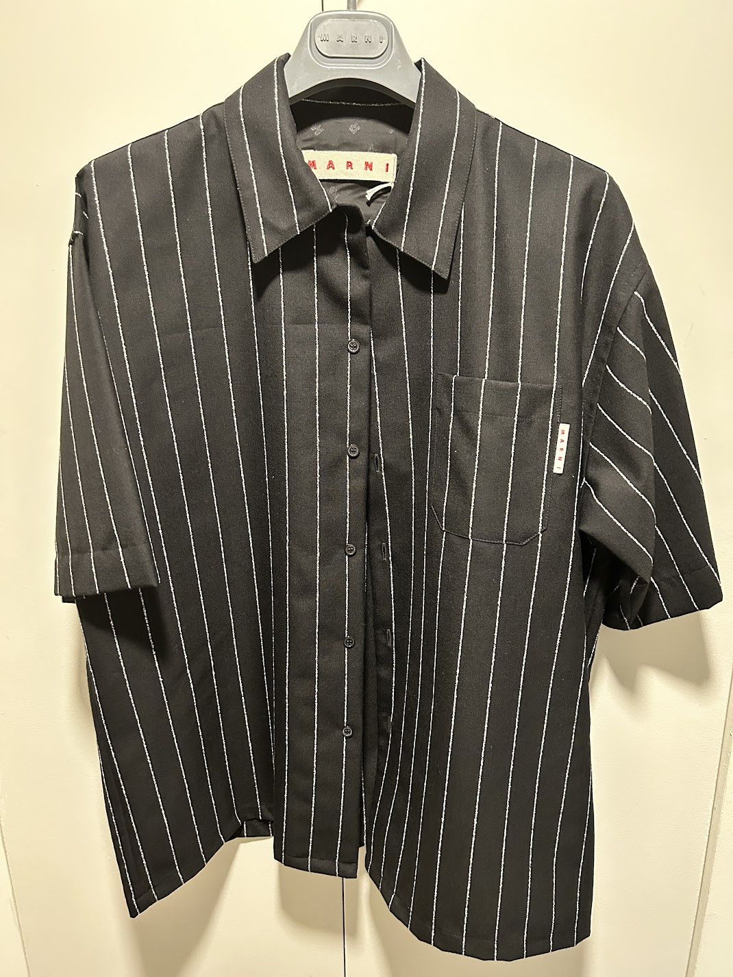 Marni Marni Black Virgin Wool Shirt Size US M / EU 48-50 / 2 - 1 Thumbnail