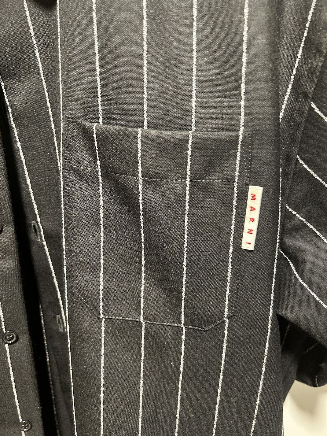 Marni Marni Black Virgin Wool Shirt Size US M / EU 48-50 / 2 - 2 Thumbnail