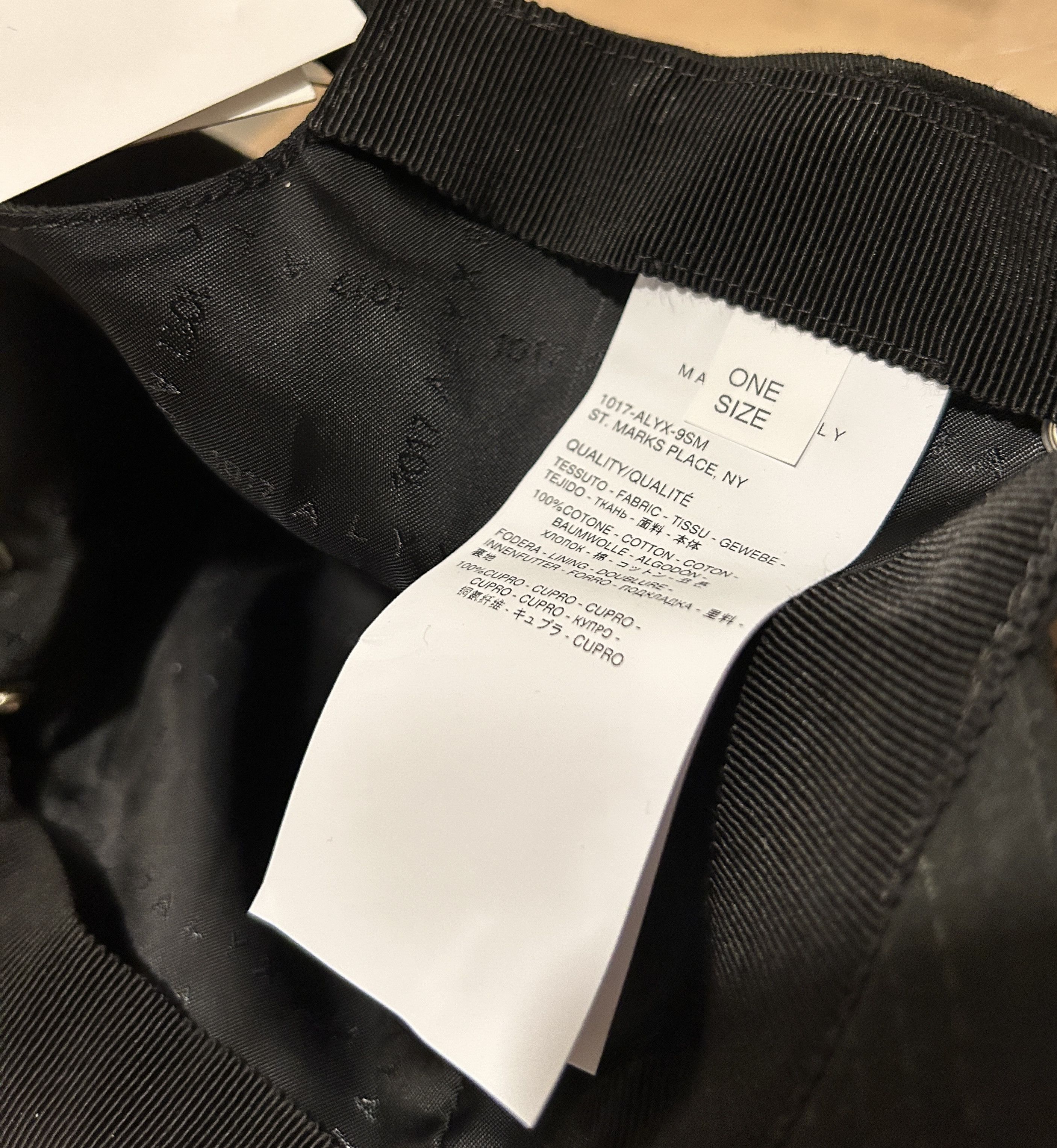 1017 ALYX 9SM 1017 ALYX 9SM embroidered logo baseball cap Black Size ONE SIZE - 6 Thumbnail