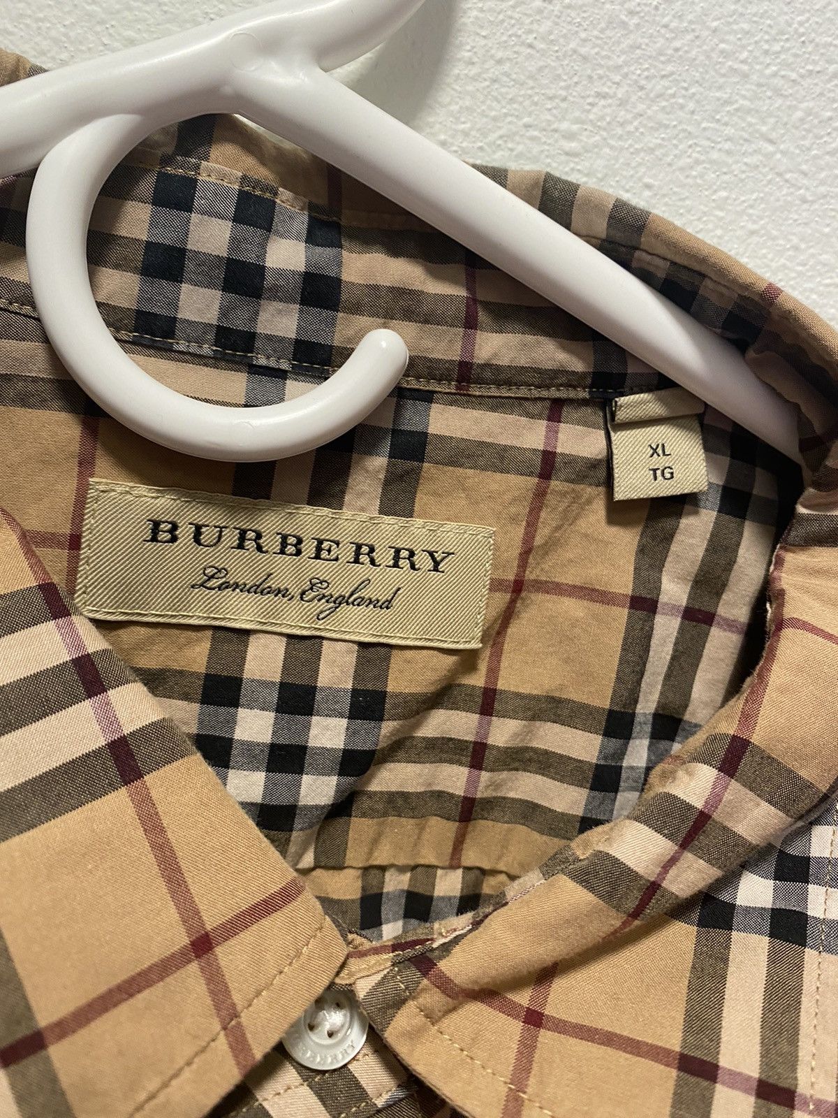 Burberry Burberry Button Up Polo Size US XL / EU 56 / 4 - 3 Thumbnail