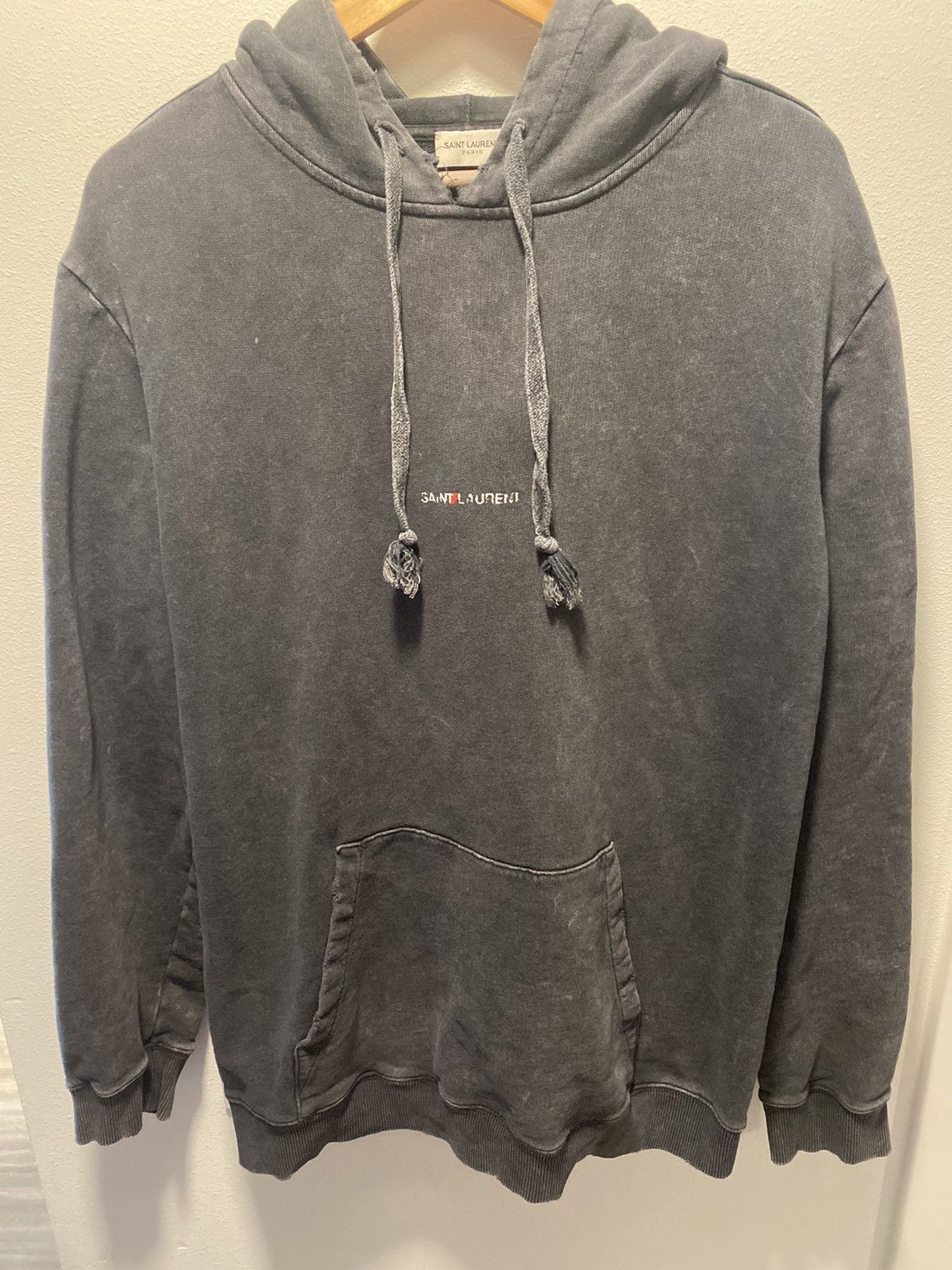 Saint Laurent Paris Saint Laurent Logo Hoodie Size US XL / EU 56 / 4 - 1 Thumbnail