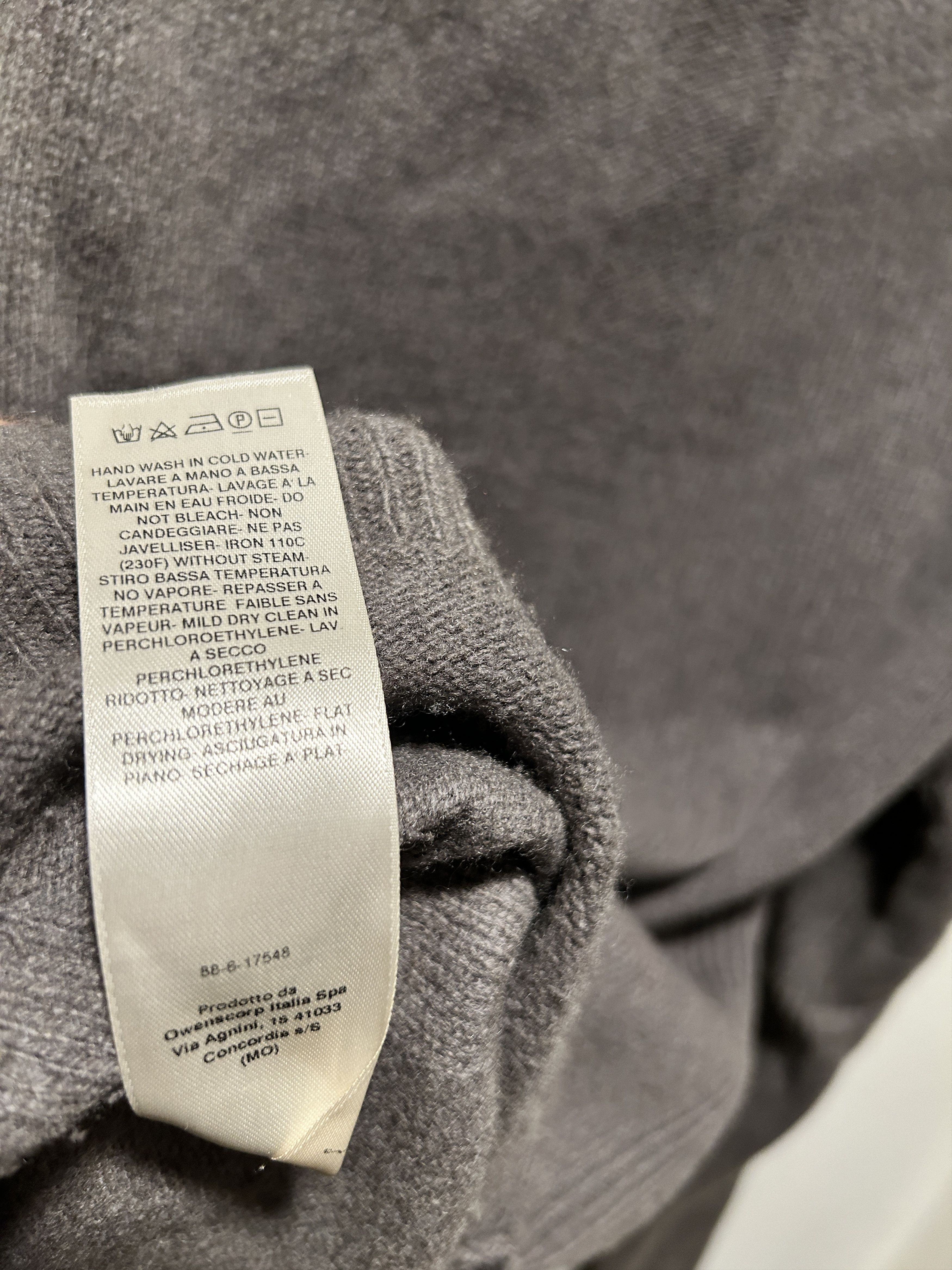Rick Owens Rick Owens Men's Biker Round Neck Sweater (Dust) Size US M / EU 48-50 / 2 - 4 Thumbnail