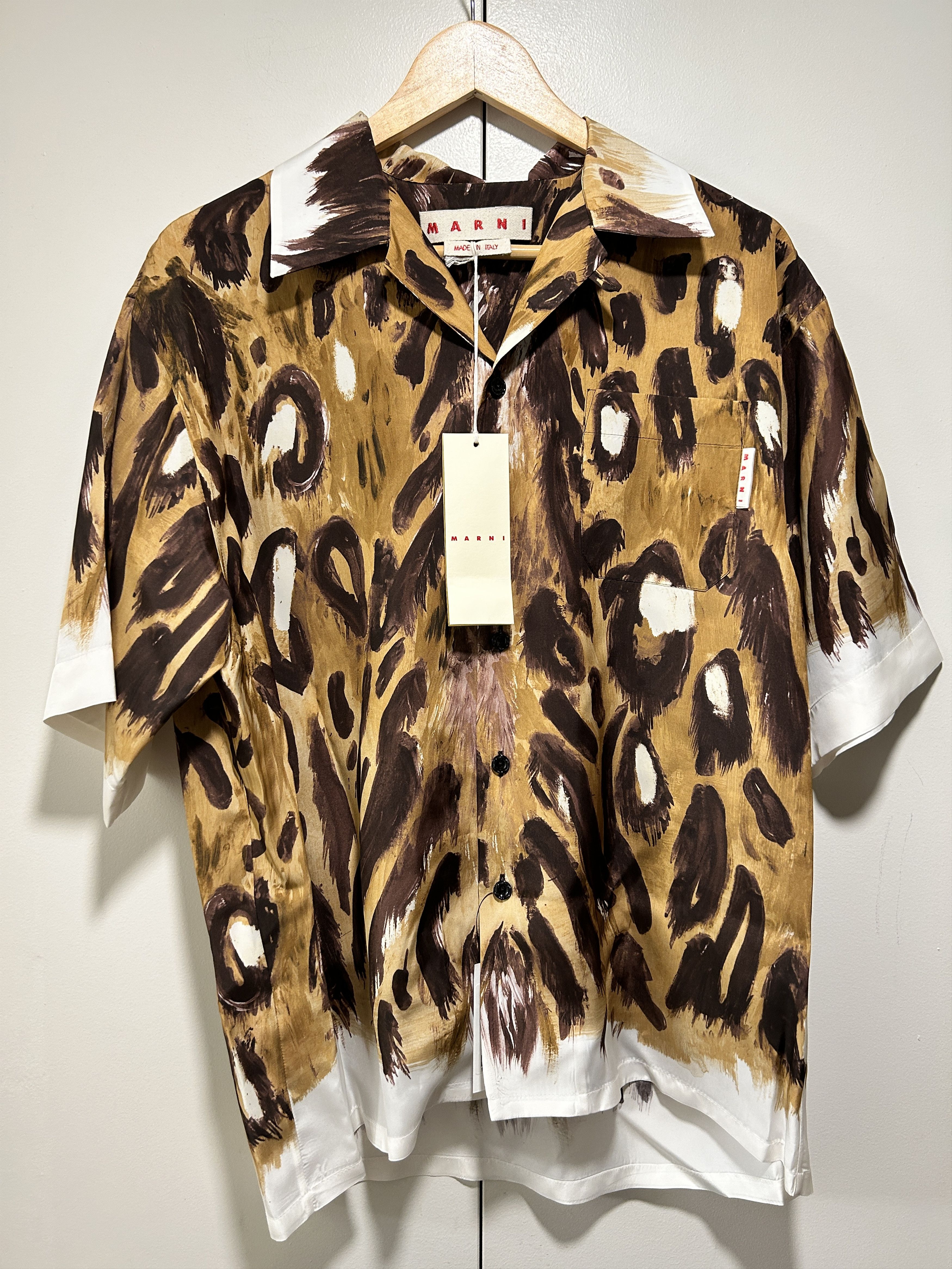 Marni Wild Bunch Leopard camp collar shirt Bowling Size IT 46 Size US S / EU 44-46 / 1 - 1 Thumbnail