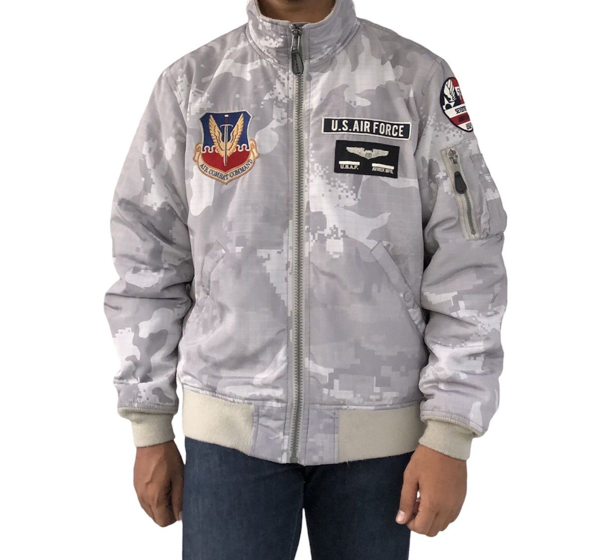 Avirex 🔥Avirex 6172140 U.S.A.F 70th Anniversary MA1- Bomber Jacket Size US XL / EU 56 / 4 - 3 Thumbnail