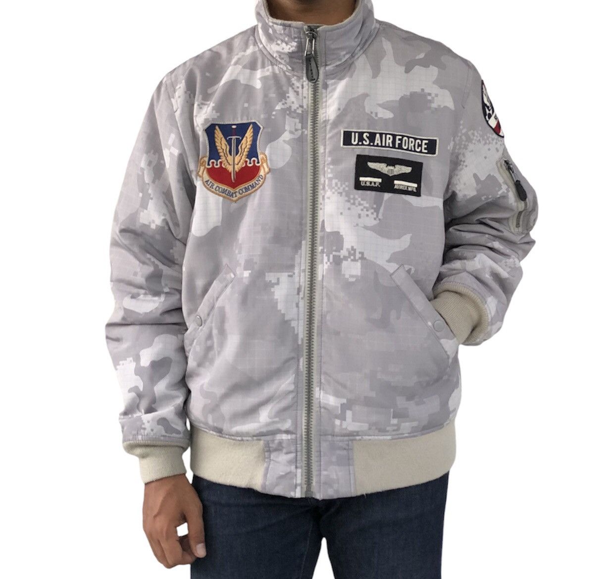 Avirex 🔥Avirex 6172140 U.S.A.F 70th Anniversary MA1- Bomber Jacket Size US XL / EU 56 / 4 - 4 Thumbnail