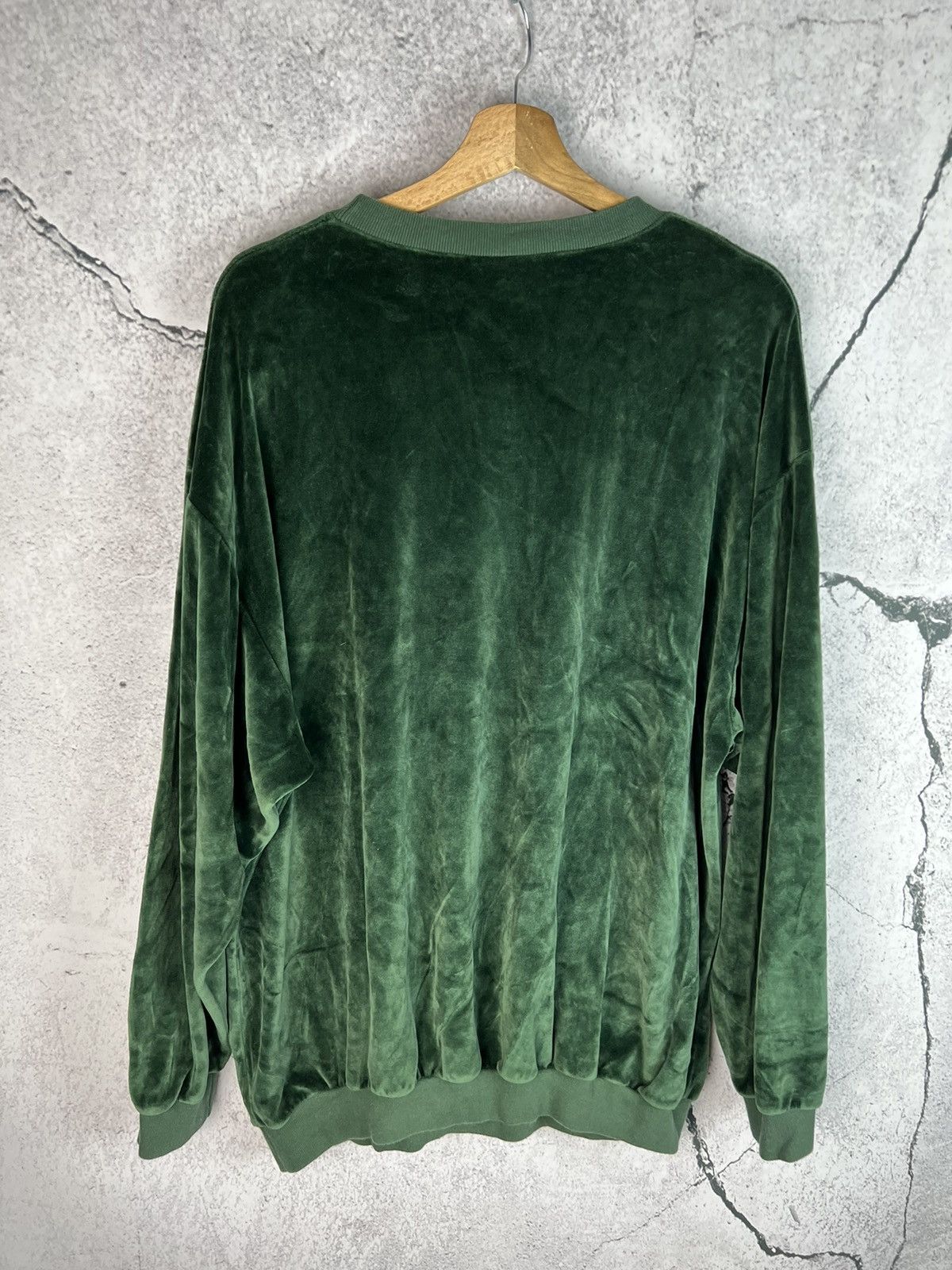 Japanese Brand Vintage Avant Garde velvet sweatshirt Size US XXL / EU 58 / 5 - 2 Thumbnail