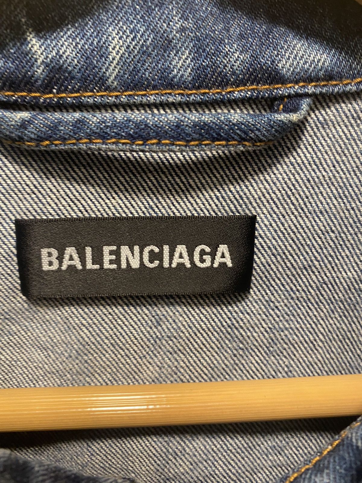 Balenciaga Balenciaga Denim Jacket Size US XL / EU 56 / 4 - 3 Thumbnail