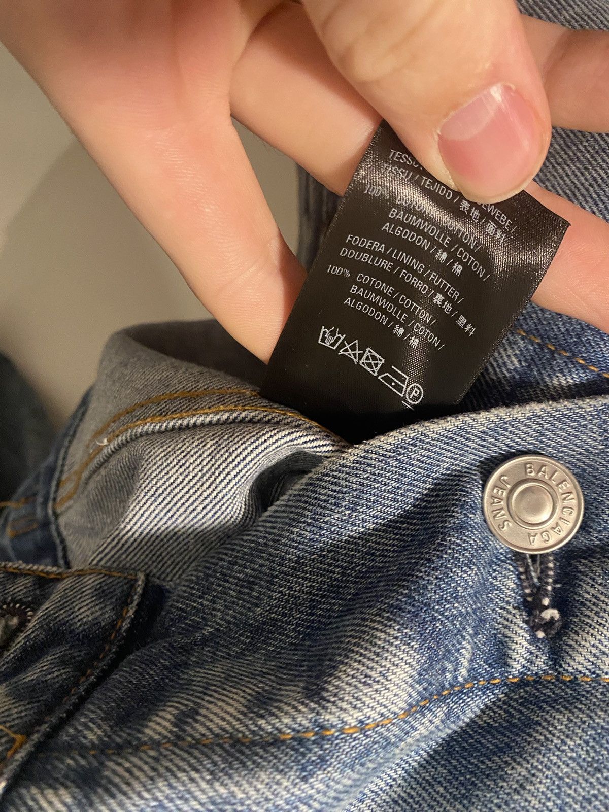 Balenciaga Balenciaga Denim Jacket Size US XL / EU 56 / 4 - 5 Thumbnail