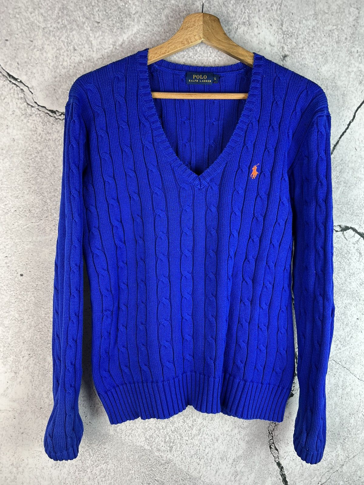 Polo Ralph Lauren Polo Ralph Lauren braid sweater Size L / US 10 / IT 46 - 1 Thumbnail