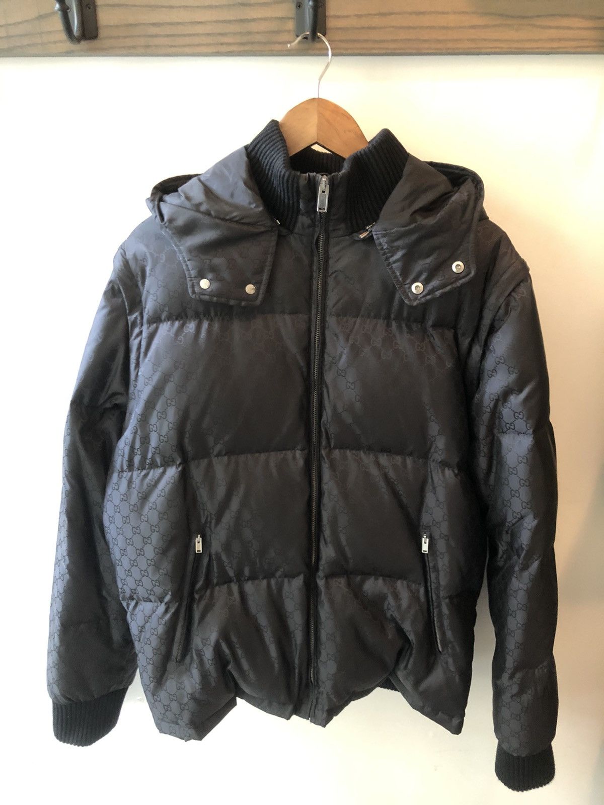 Gucci Gucci Jacquard Puffer Jacket Size US L / EU 52-54 / 3 - 1 Thumbnail