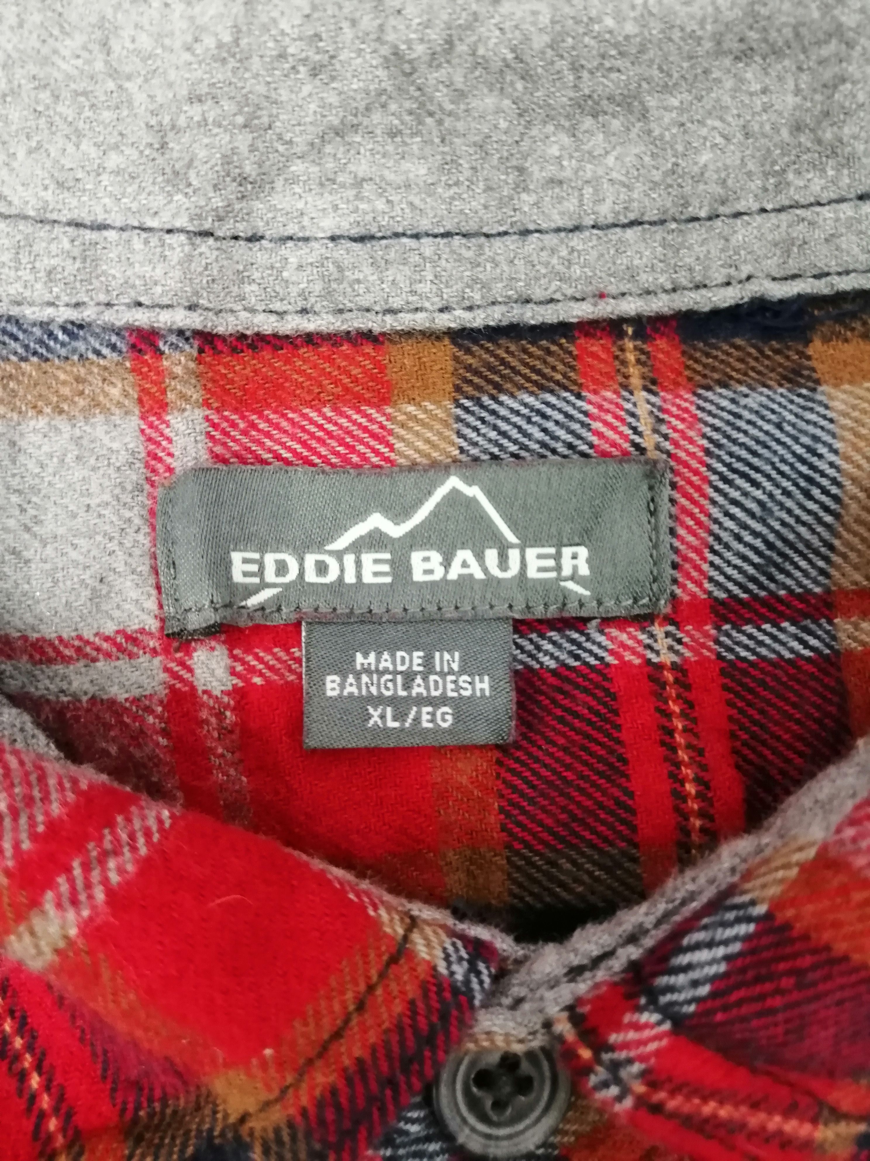 Eddie Bauer × Flannel × Vintage Eddie Bauer Flannel Rare Button Up Size US XL / EU 56 / 4 - 4 Thumbnail