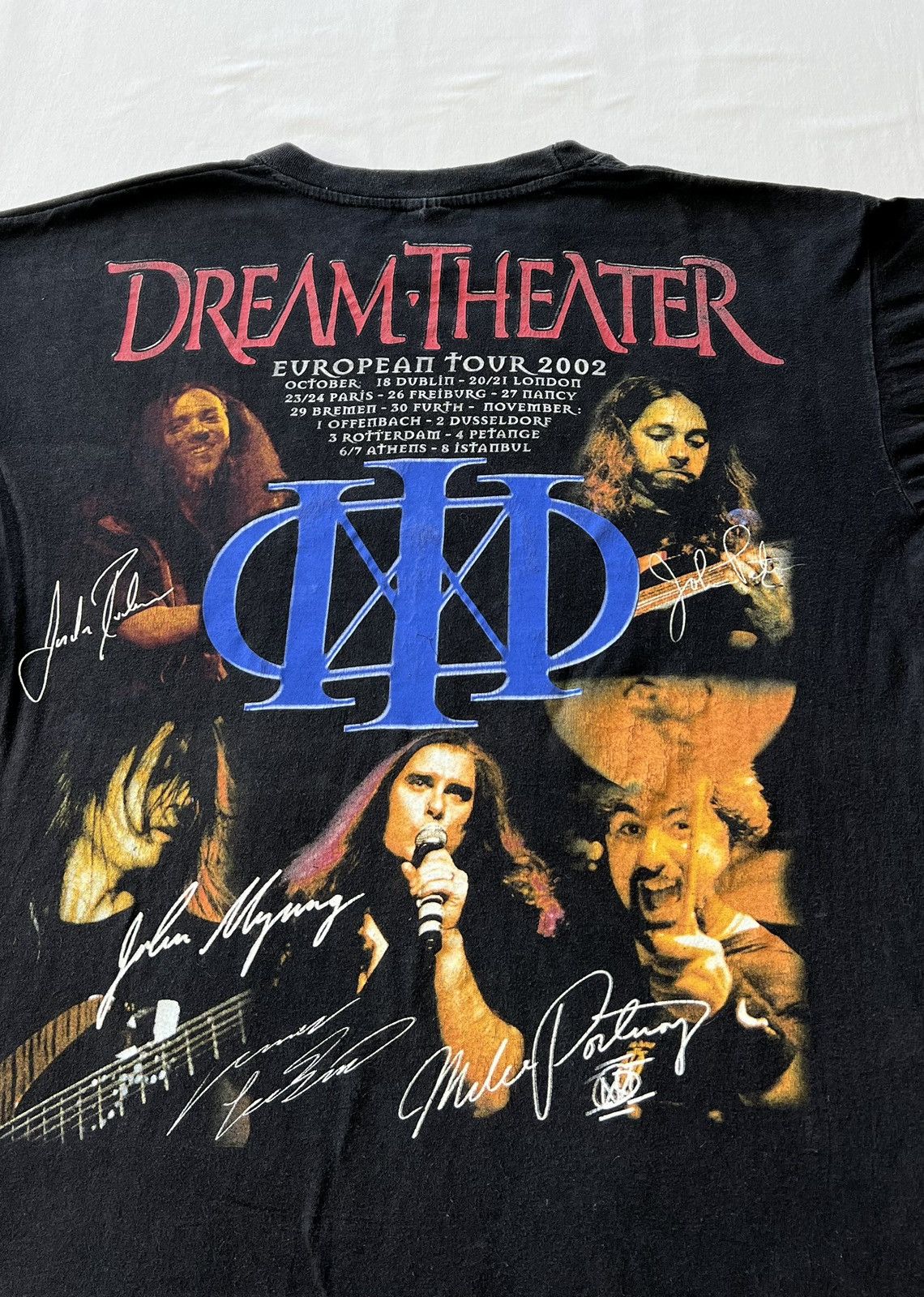 Band Tees Vintage 2002 Dream Theater European Tour Faded Tee Size US XL / EU 56 / 4 - 8 Thumbnail