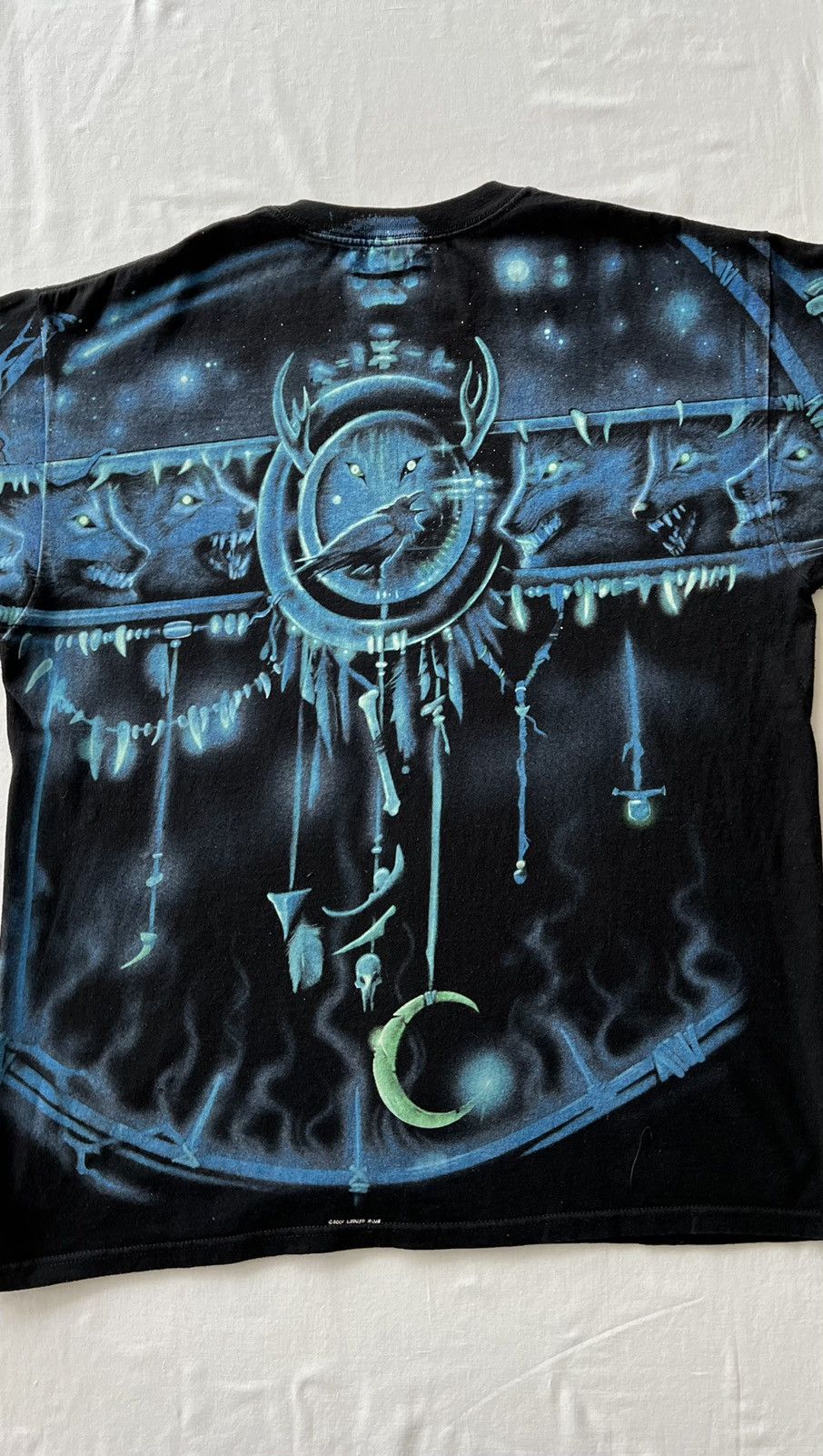 Liquid Blue Vintage 2001 Liquid Blue Wolf All Over Print Streetwear Tee Size US XL / EU 56 / 4 - 8 Thumbnail