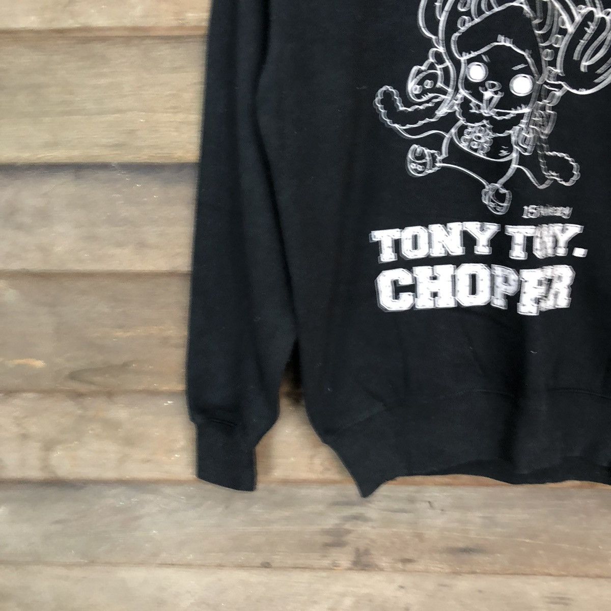 Anime Tony Chopper Anima One Piece Black Sweathshirt #5642 Size US M / EU 48-50 / 2 - 4 Thumbnail