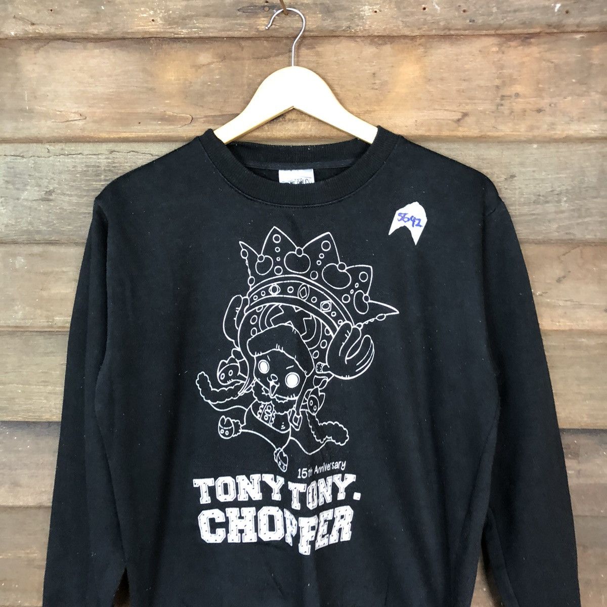 Anime Tony Chopper Anima One Piece Black Sweathshirt #5642 Size US M / EU 48-50 / 2 - 2 Thumbnail