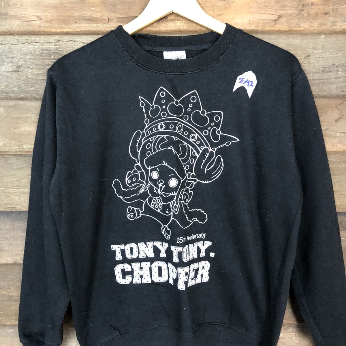 Anime Tony Chopper Anima One Piece Black Sweathshirt #5642 Size US M / EU 48-50 / 2 - 6 Thumbnail
