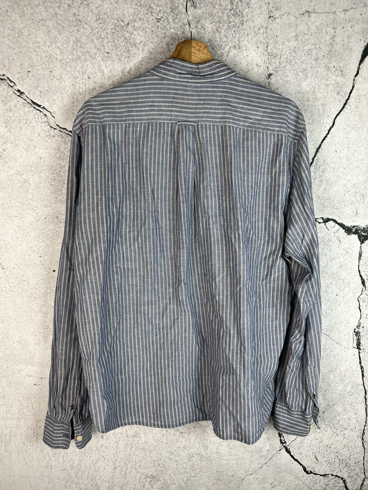 Allsaints Allsaints striped out streetwear shirt button up Size US XXL / EU 58 / 5 - 2 Thumbnail