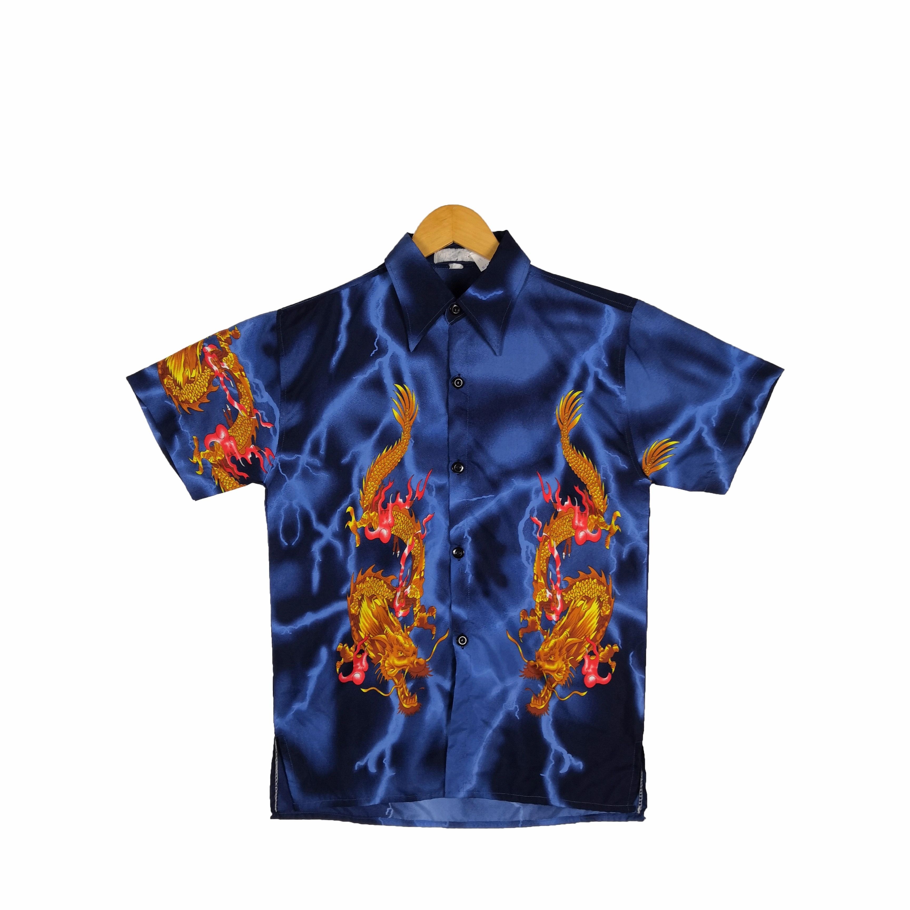 Japanese Brand Vintage Dragon Shirt Japanese Sukajan Shirt 56789 Size US M / EU 48-50 / 2 - 1 Thumbnail