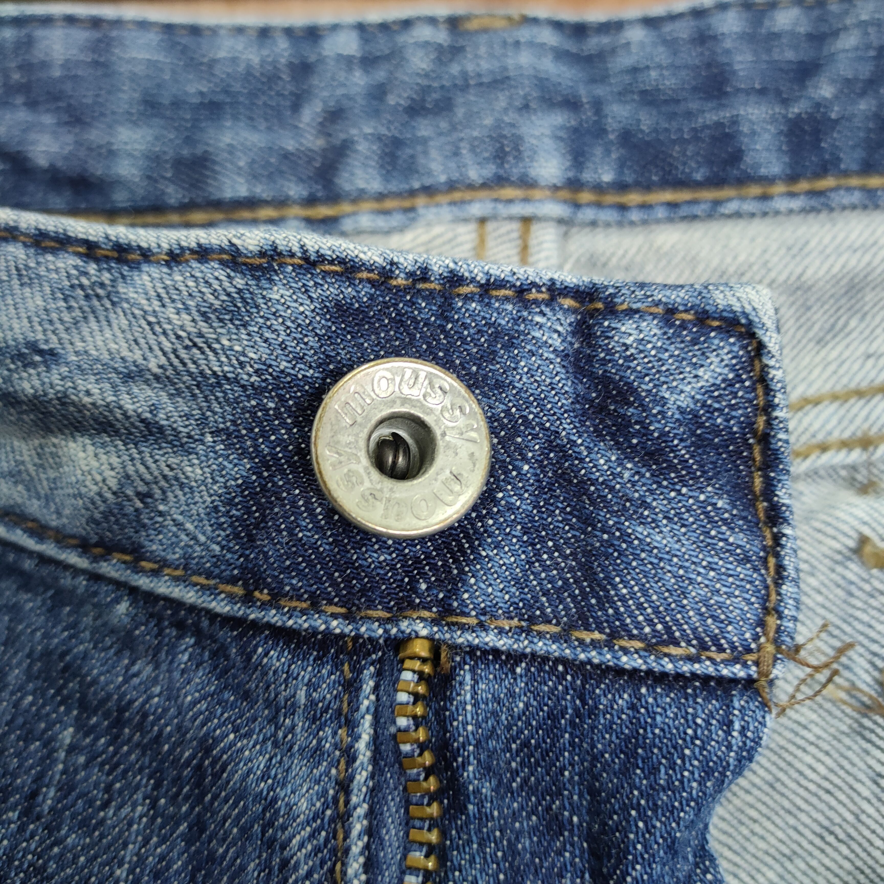 Japanese Brand JAPANESE DENIM JEAN FADED CARGO PANTS Size US 31 - 11 Thumbnail