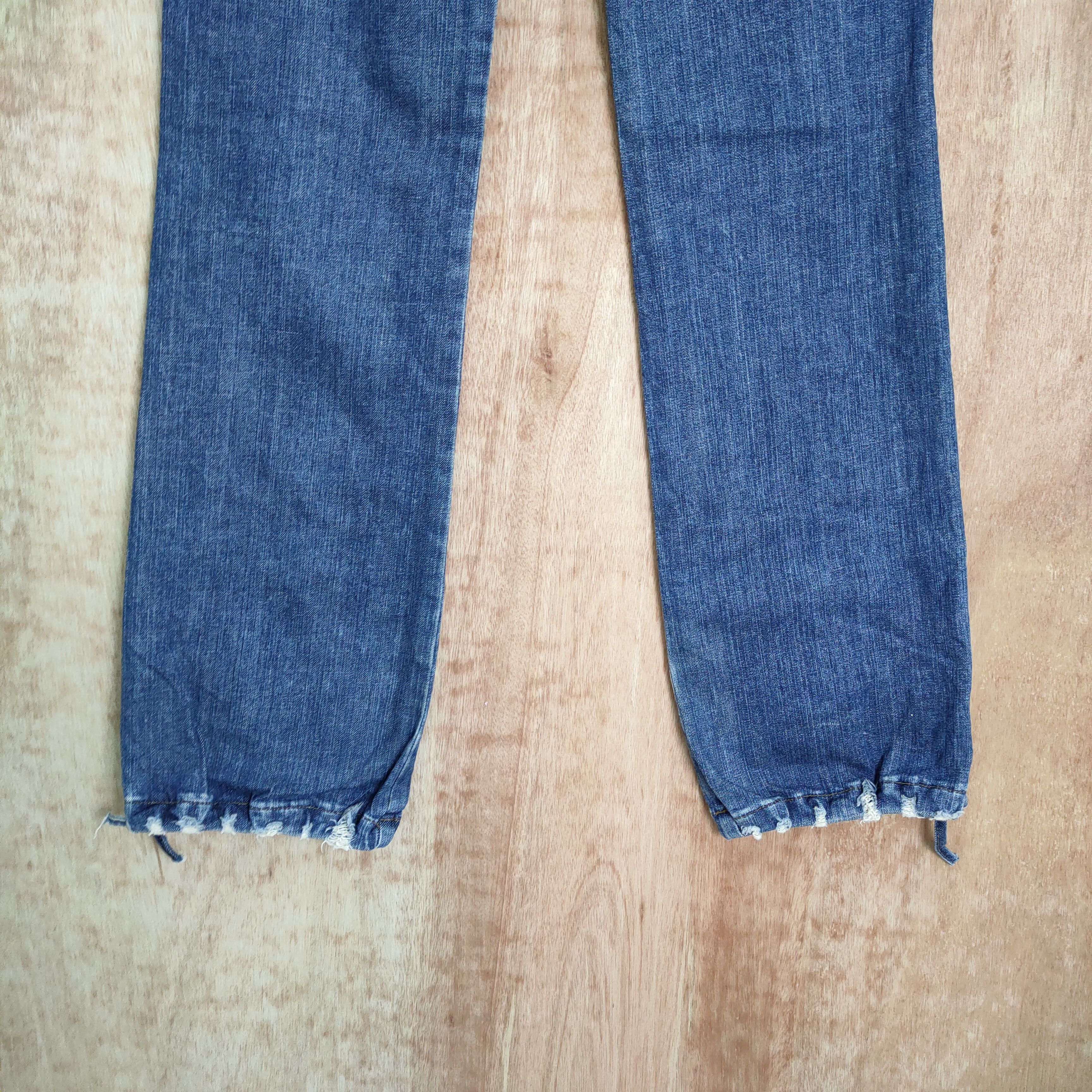 Japanese Brand JAPANESE DENIM JEAN FADED CARGO PANTS Size US 31 - 7 Thumbnail