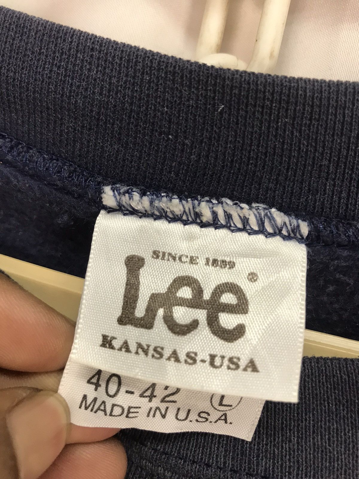 Lee × Vintage Vintage lee union made spellout sweatshirt by lee Kansas Size US L / EU 52-54 / 3 - 3 Thumbnail