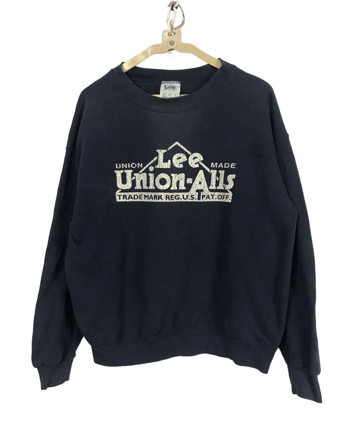 Lee × Vintage Vintage lee union made spellout sweatshirt by lee Kansas Size US L / EU 52-54 / 3 - 1 Thumbnail