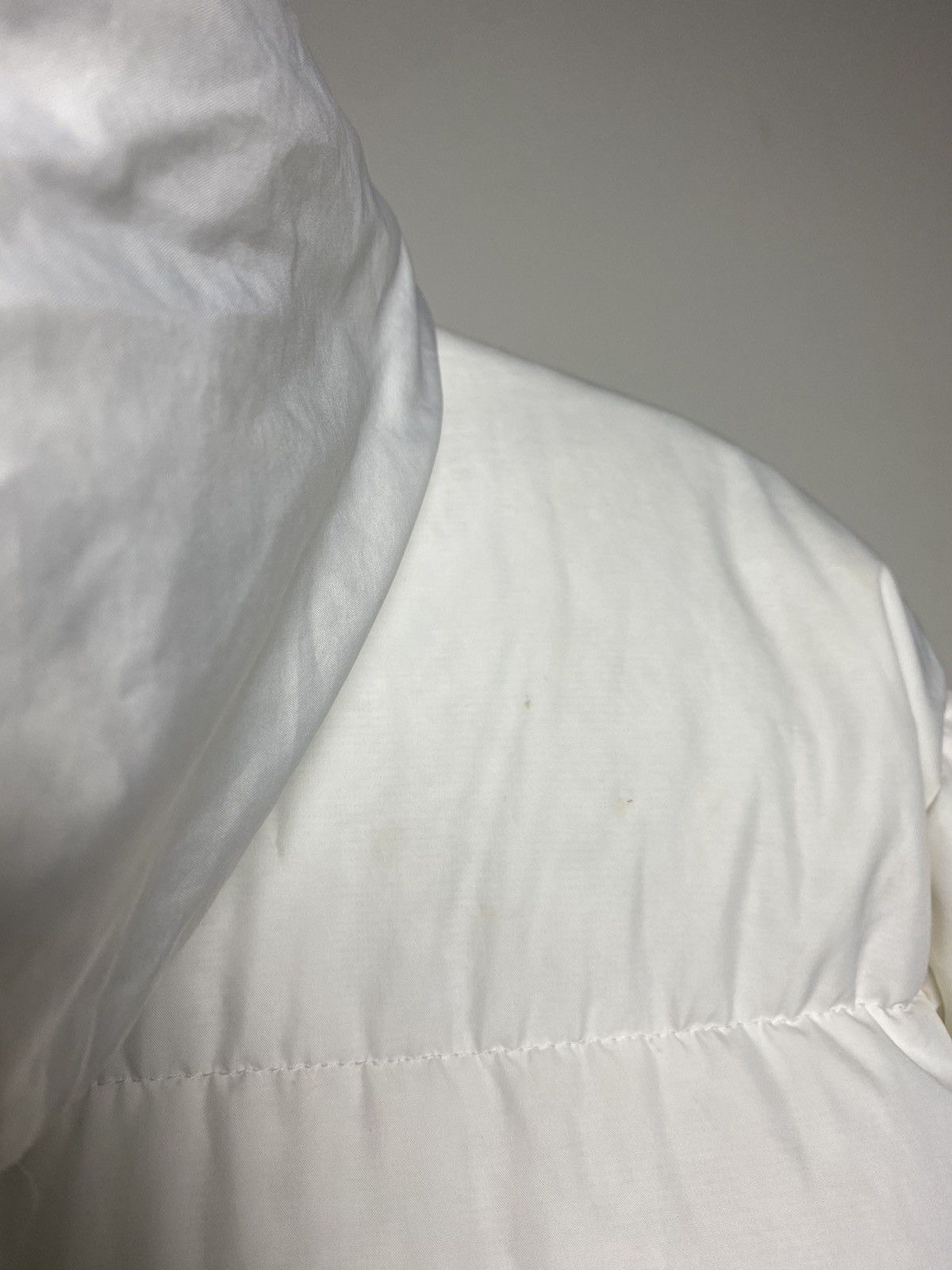 Nike × Vintage Nike vintage puffer jacket big logo white neon yellow 90s Size US M / EU 48-50 / 2 - 3 Thumbnail