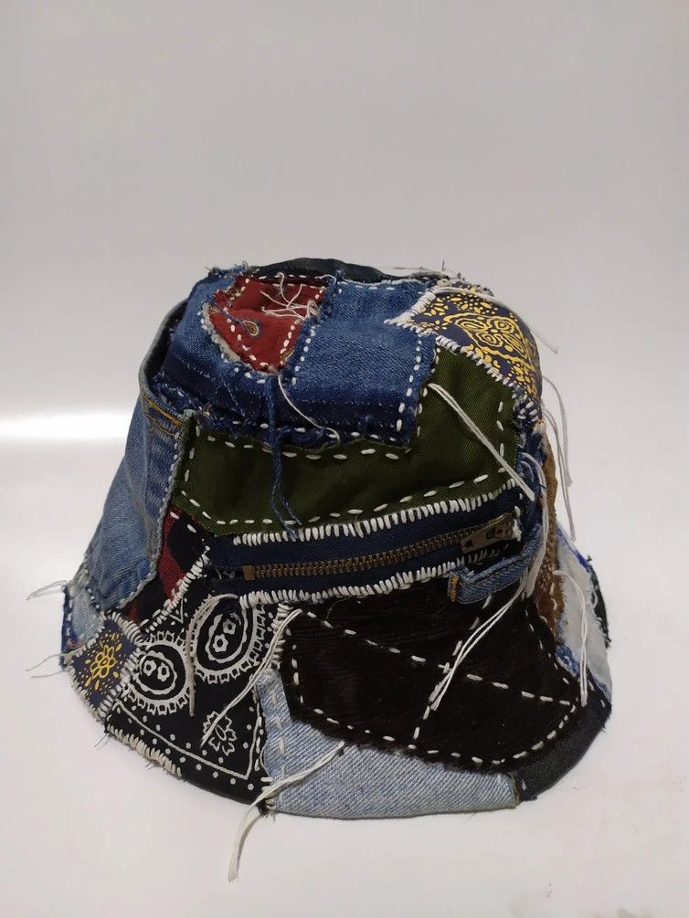 Art Comes First Custom Made Patchwork Bucket Hats Size ONE SIZE - 8 Thumbnail