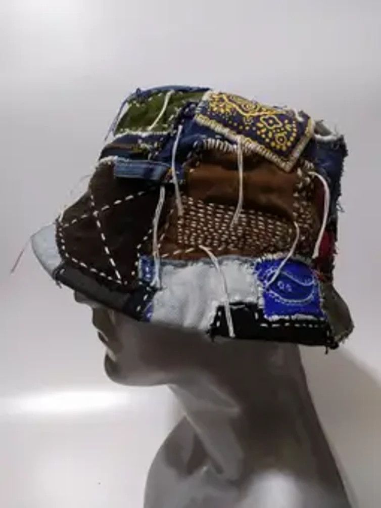 Art Comes First Custom Made Patchwork Bucket Hats Size ONE SIZE - 4 Thumbnail