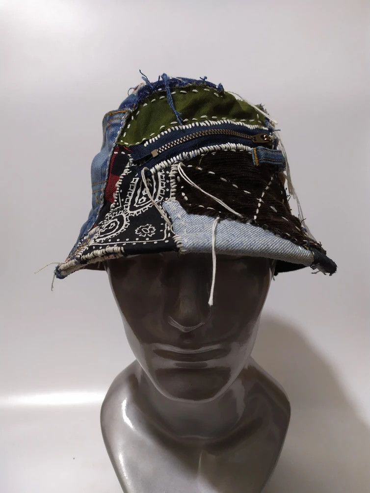 Art Comes First Custom Made Patchwork Bucket Hats Size ONE SIZE - 1 Thumbnail
