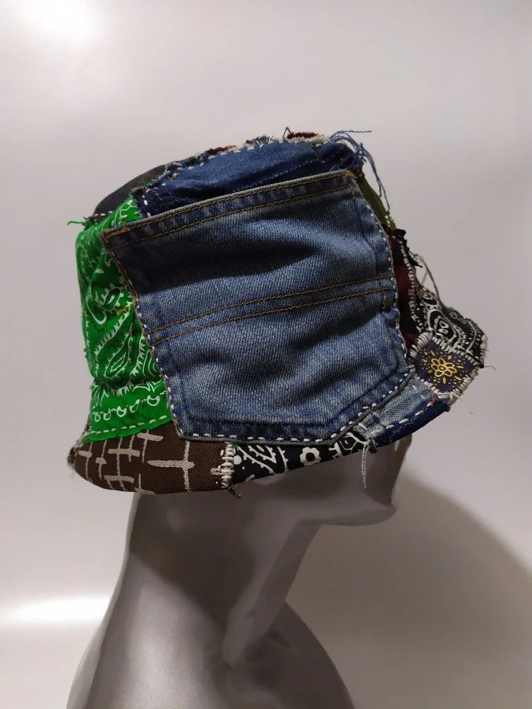 Art Comes First Custom Made Patchwork Bucket Hats Size ONE SIZE - 3 Thumbnail