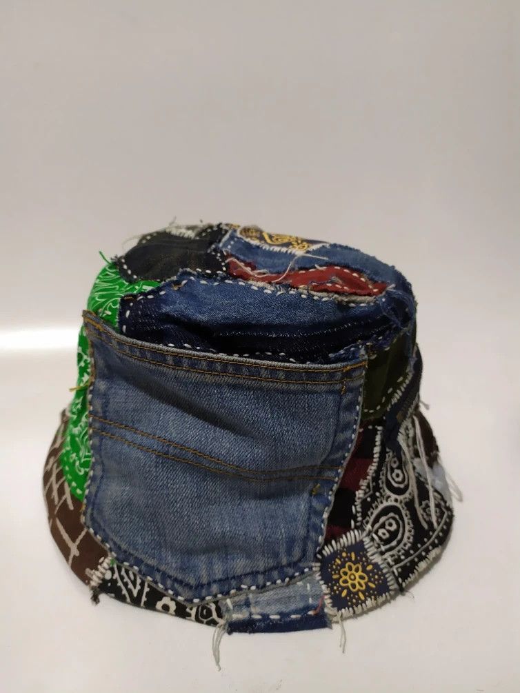 Art Comes First Custom Made Patchwork Bucket Hats Size ONE SIZE - 7 Thumbnail
