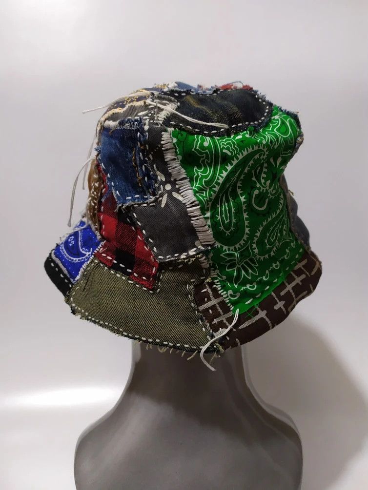 Art Comes First Custom Made Patchwork Bucket Hats Size ONE SIZE - 5 Thumbnail