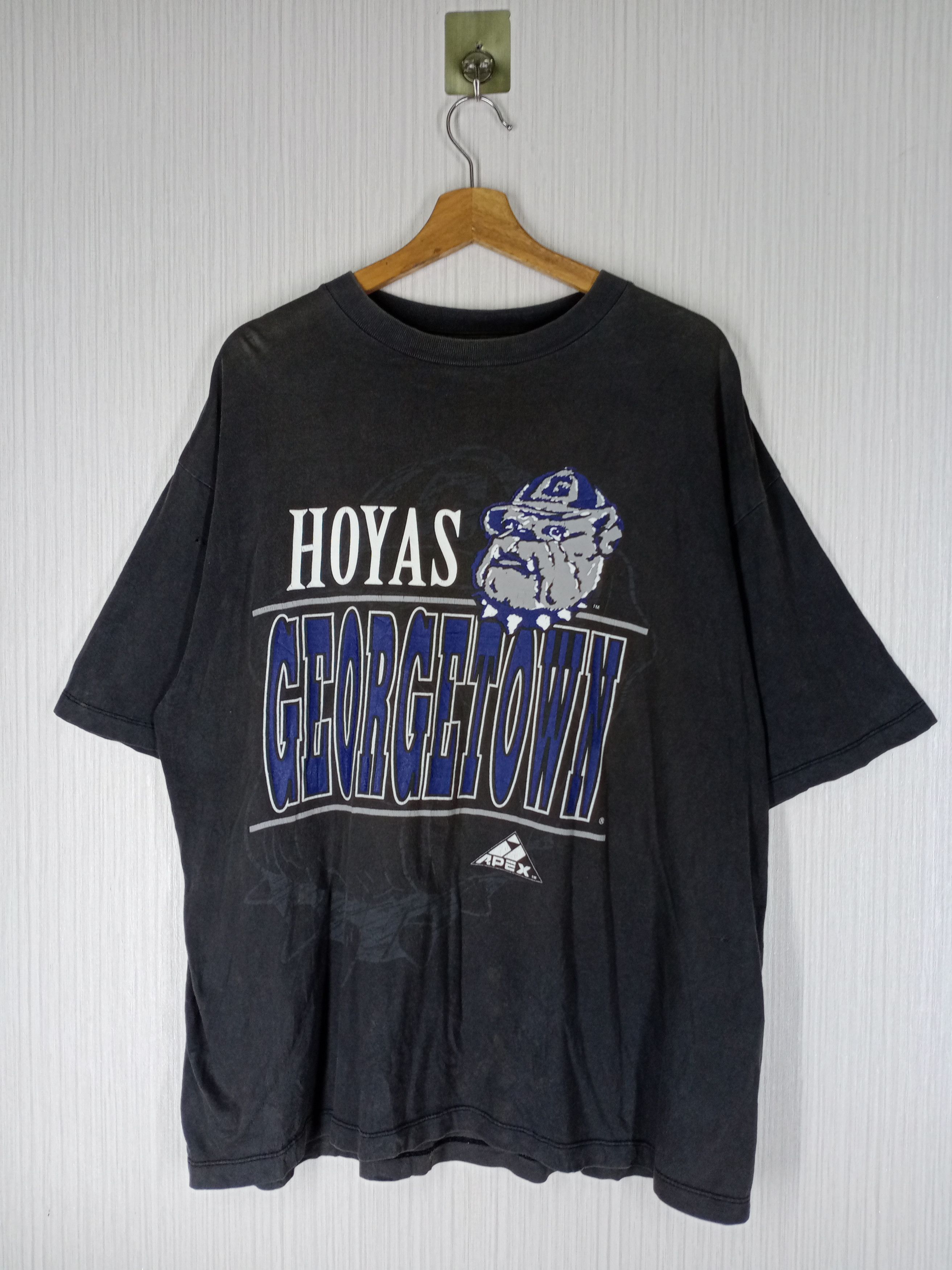 image of American College x NBA Vintage 90's Georgetown Hoyas Big Logo Tshirt in No Colour, Men's (Size XL)