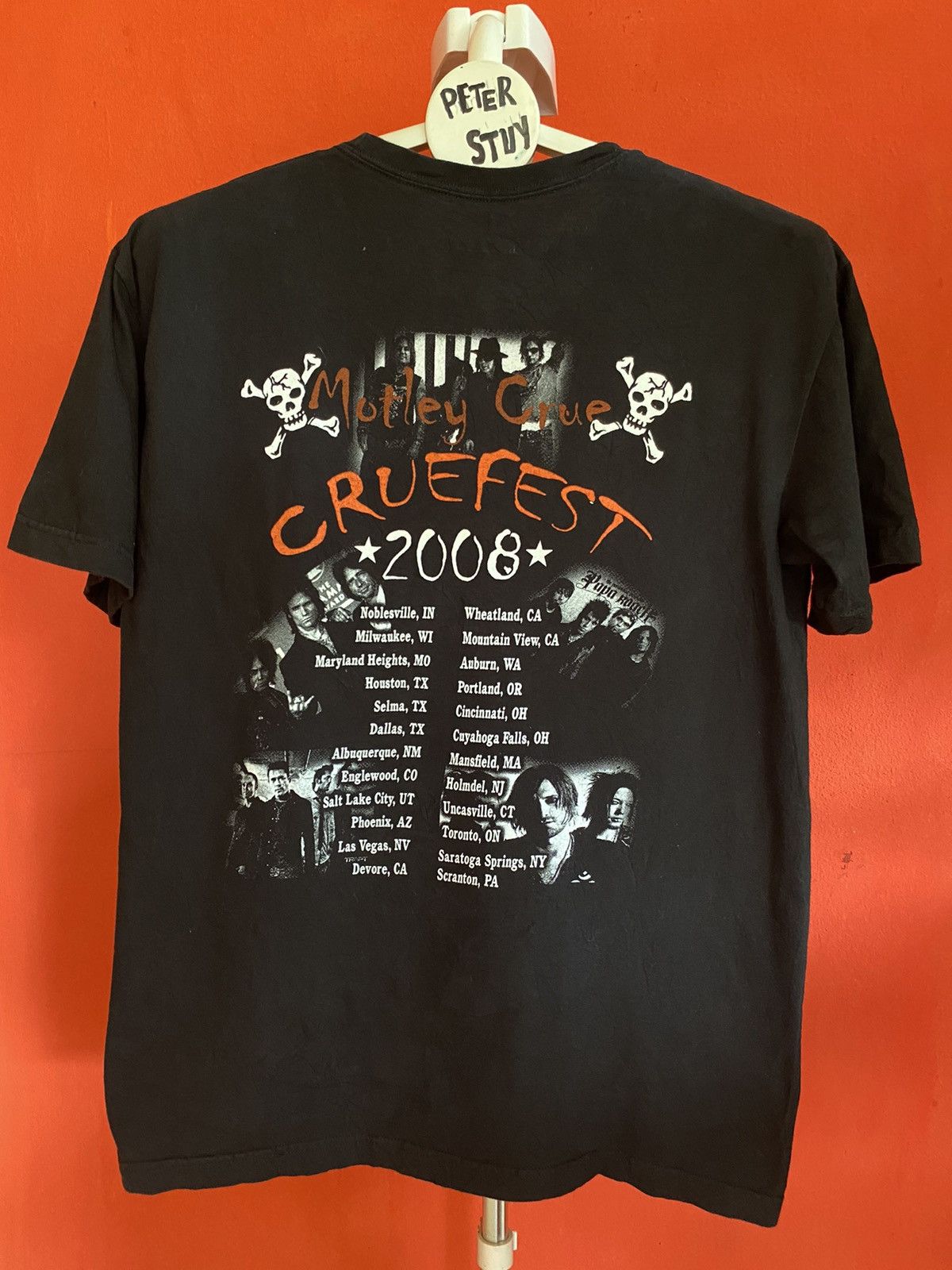 Band Tees 🔥 Motley Crue Cruefest 2008 Black Shirt Size US L / EU 52-54 / 3 - 2 Thumbnail