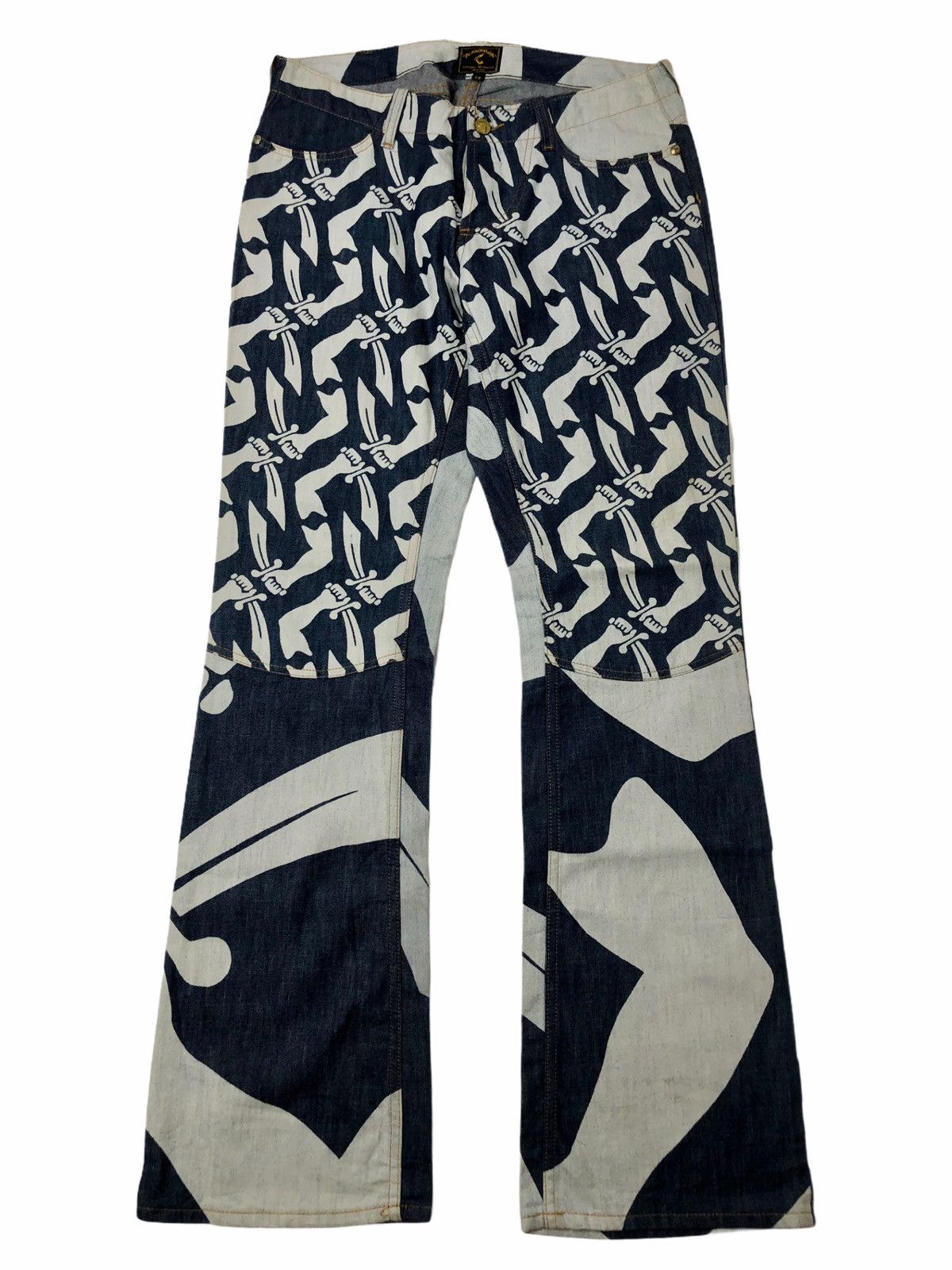 90s Vivienne Westwood Sword Denim Pants
