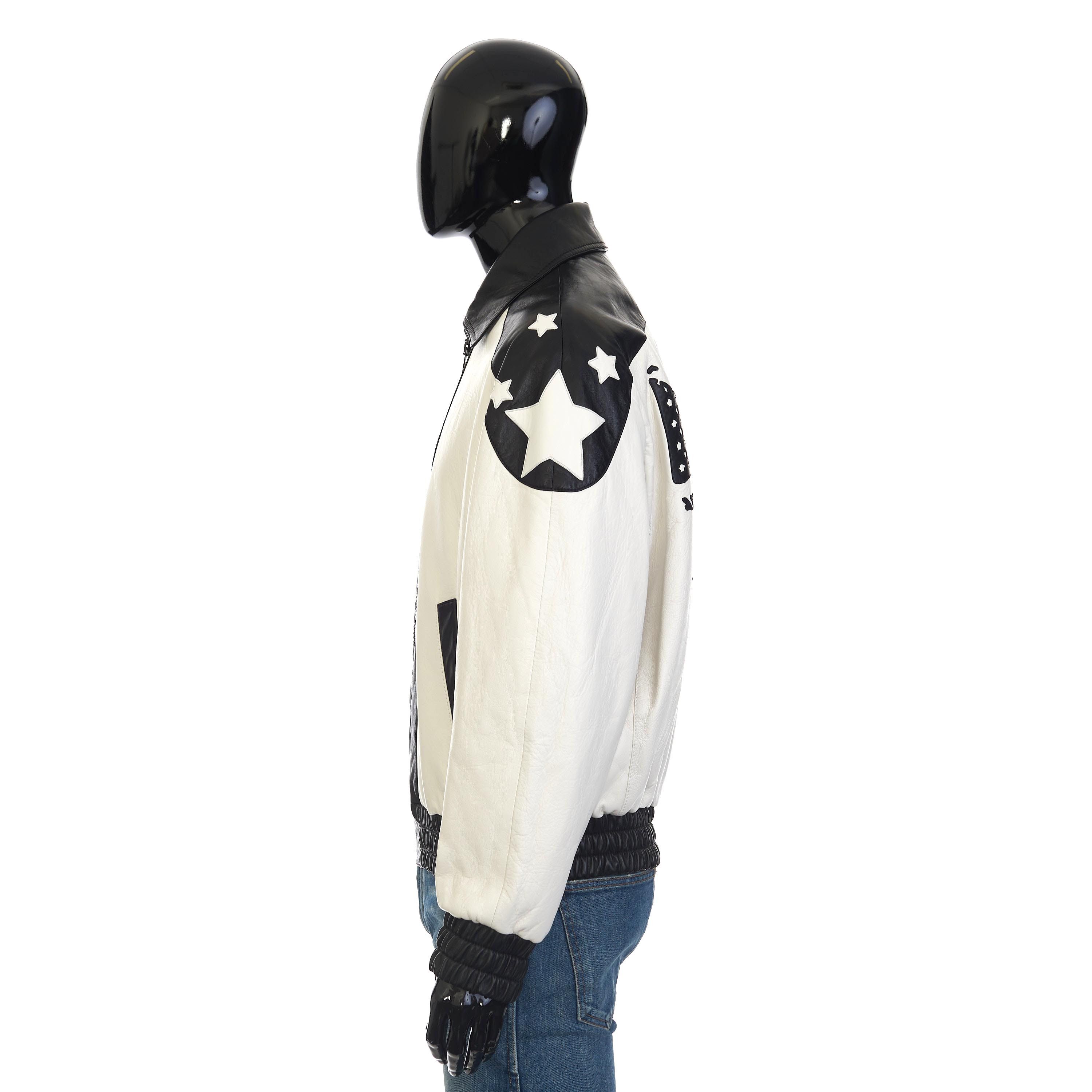 Celine Two-toned Teddy Jacket In Soft Lambskin With “Flag” Patch Size US M / EU 48-50 / 2 - 4 Thumbnail