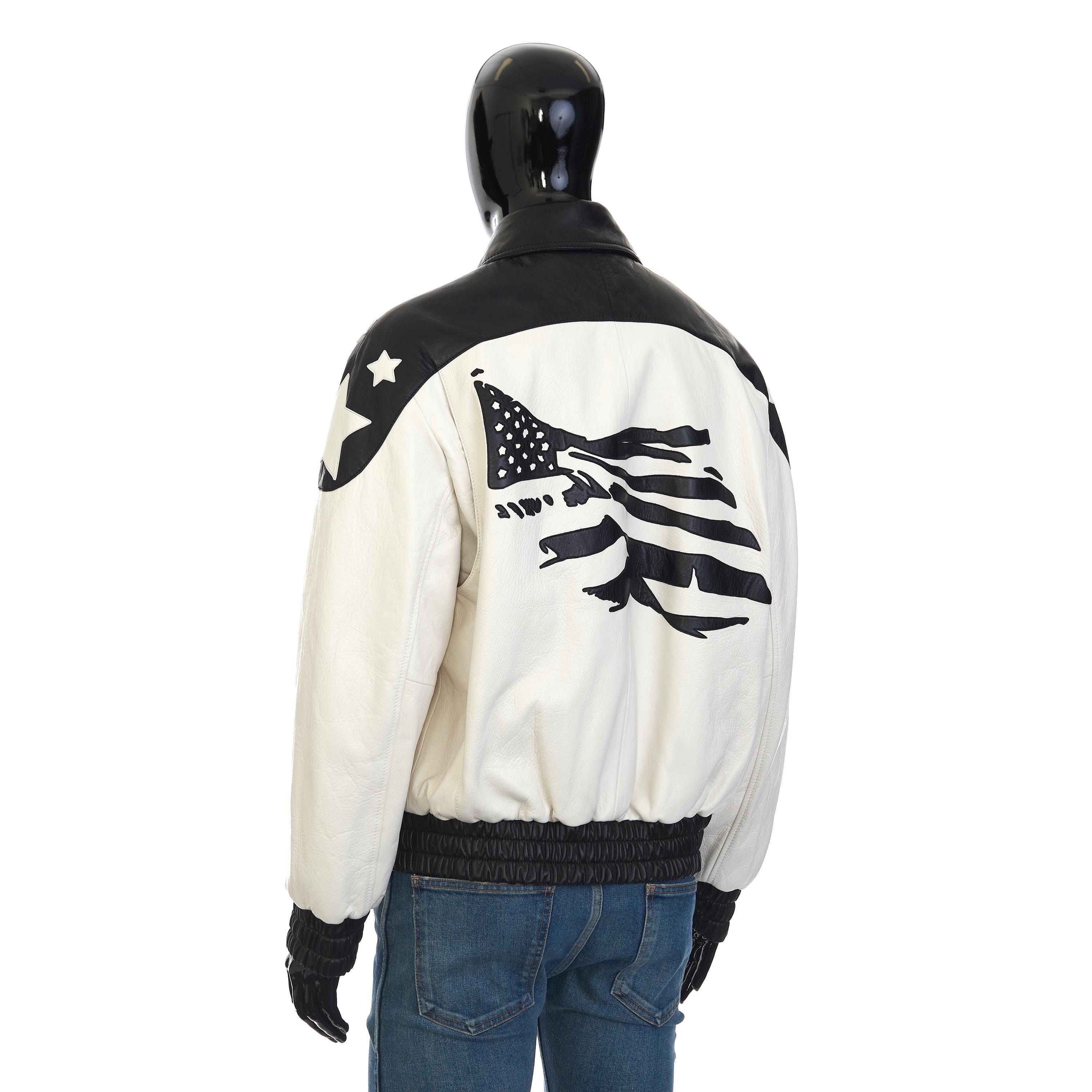 Celine Two-toned Teddy Jacket In Soft Lambskin With “Flag” Patch Size US M / EU 48-50 / 2 - 5 Thumbnail