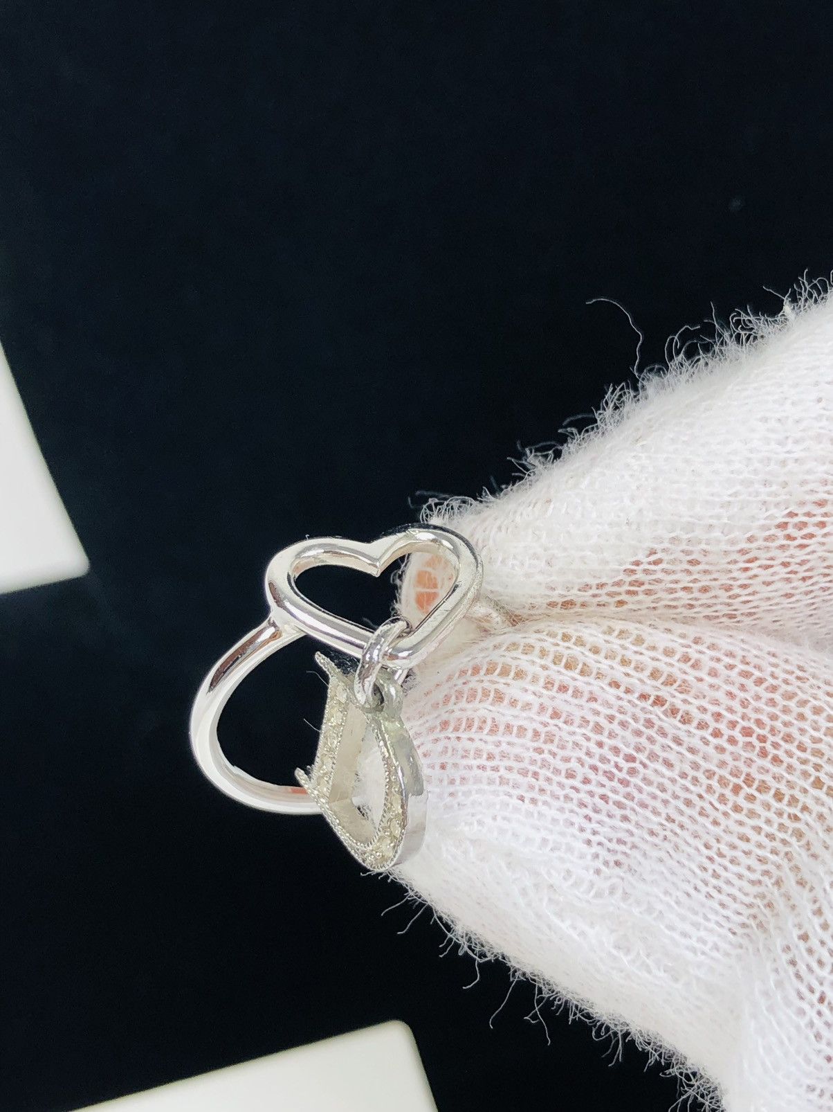 Dior Dior encrusted D ring size 5 Size ONE SIZE - 2 Thumbnail