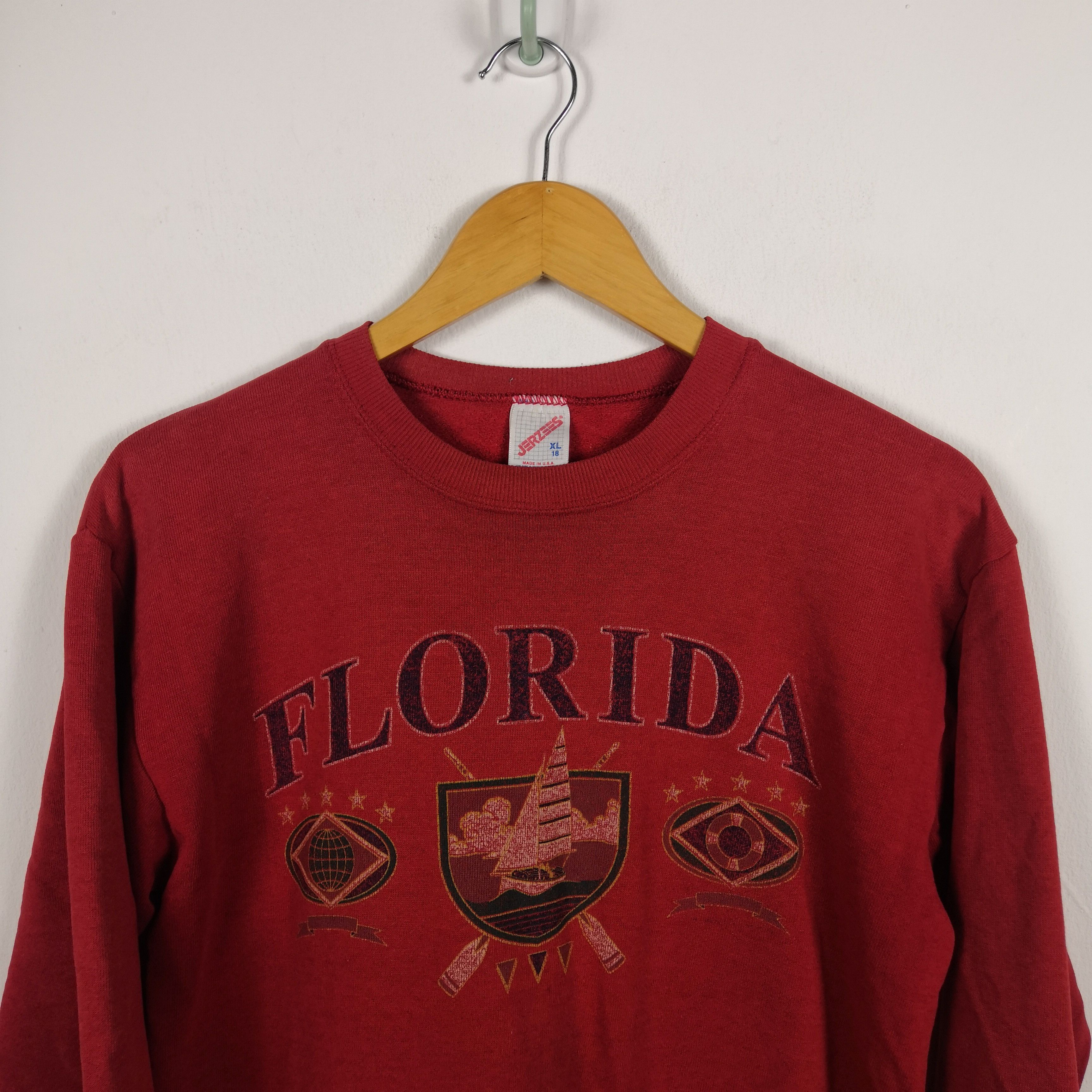 Vintage Florida Sweatshirt Jumper Pullover Crewneck Sweater