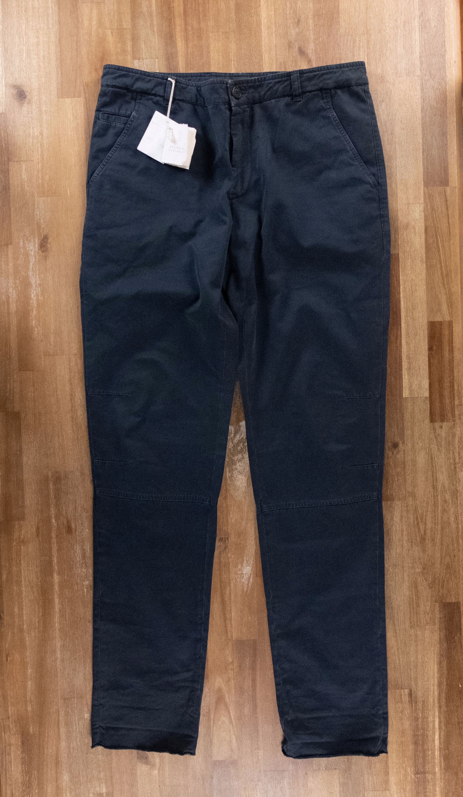 Brunello Cucinelli BRUNELLO CUCINELLI navy blue chino pants trousers 38 54 Size US 38 / EU 54 - 1 Thumbnail