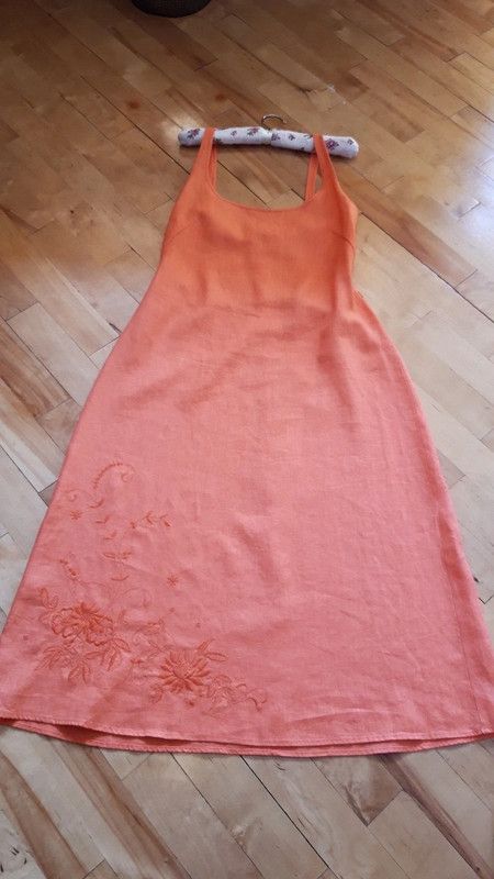 Vintage 100% Linen Dress Vintage Grunge 2000s Top quality y2k Size M / US 6-8 / IT 42-44 - 12 Thumbnail