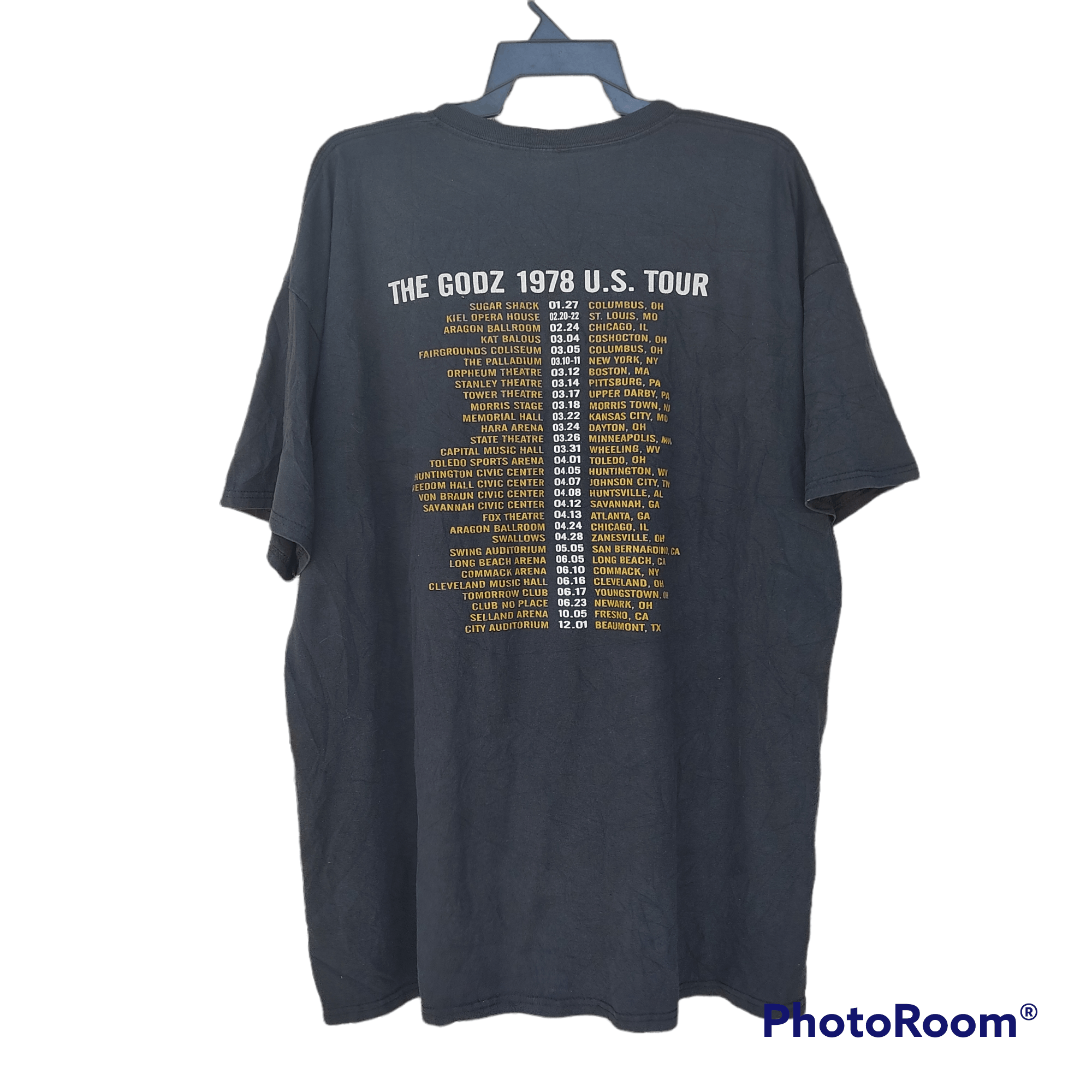 Band Tees Band The Godz World Tour Trashed Tshirt Size US XXL / EU 58 / 5 - 2 Thumbnail