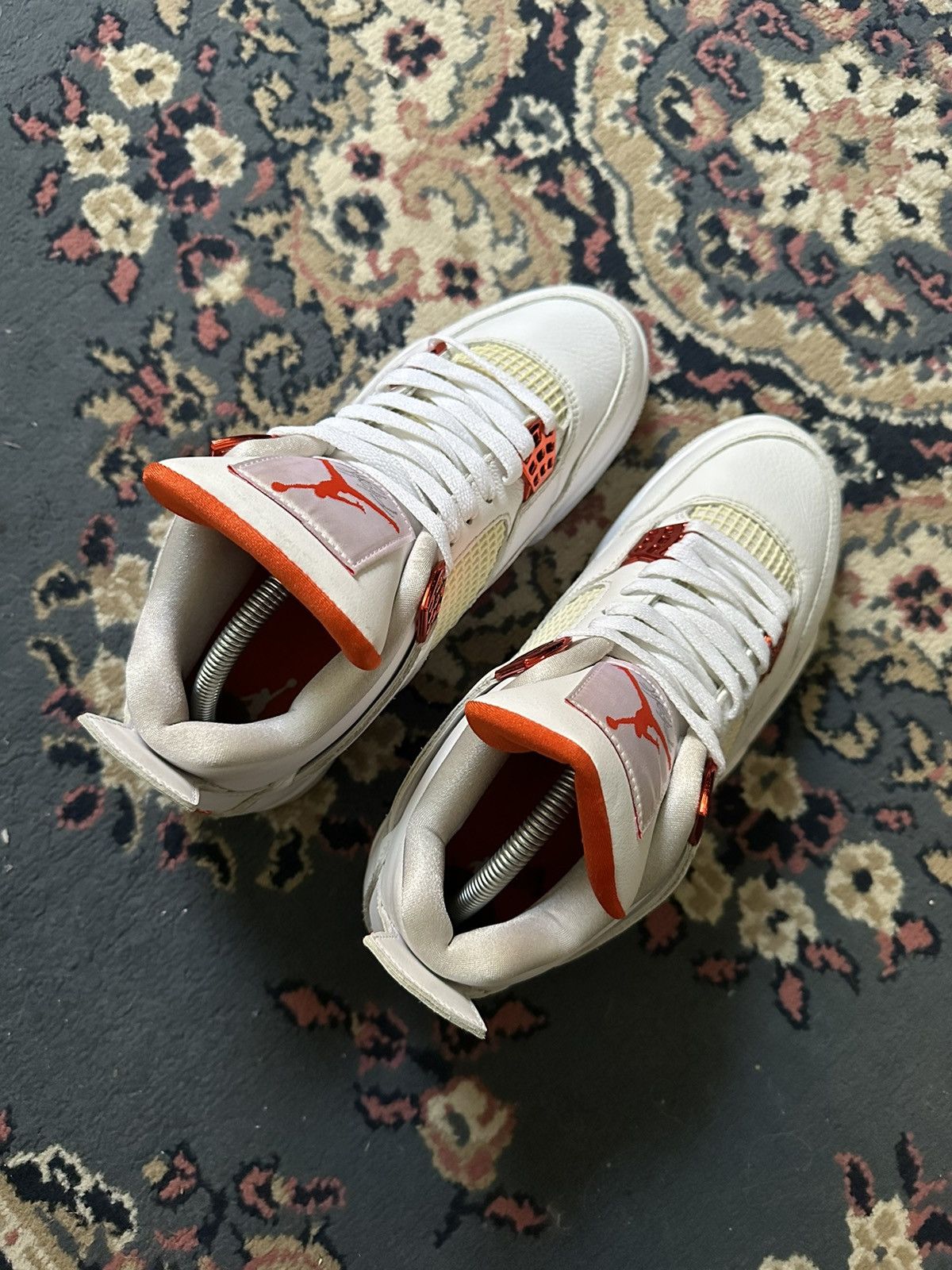 Jordan Brand Jordan 4 Retro Orange Metallic size 8.5 Size US 8.5 / EU 41-42 - 3 Thumbnail